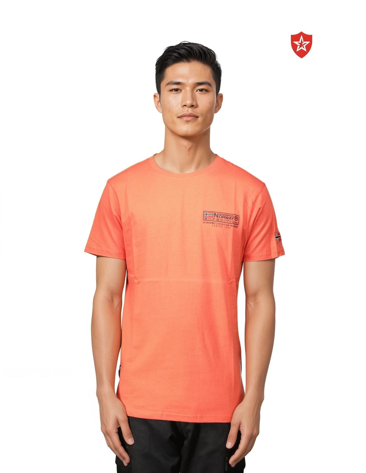 Geographical Norway JOFFROY - Herren T-Shirt Kurzarm mit Flagge - Geographical Norway JOFFROY_MEN_BLAU_S_SDB-JOFFROY_MEN_BLANC_S_SDB-JOFFROY_MEN_BLEU_M_SDB-.JOFFROY_MEN_BLANC_M_SDB-JOFFROY_MEN_BLEU_L_SDB-JOFFROY_MEN_BLANC_L_SDB-JOFFROY_MEN_BLEU_XL_SDB-JOFFROY_MEN_BLANC_XL_SDB-JOFFROY_MEN_BLEU_XXL_SDB-JOFFROY_MEN_BLANC_XXL_SDB