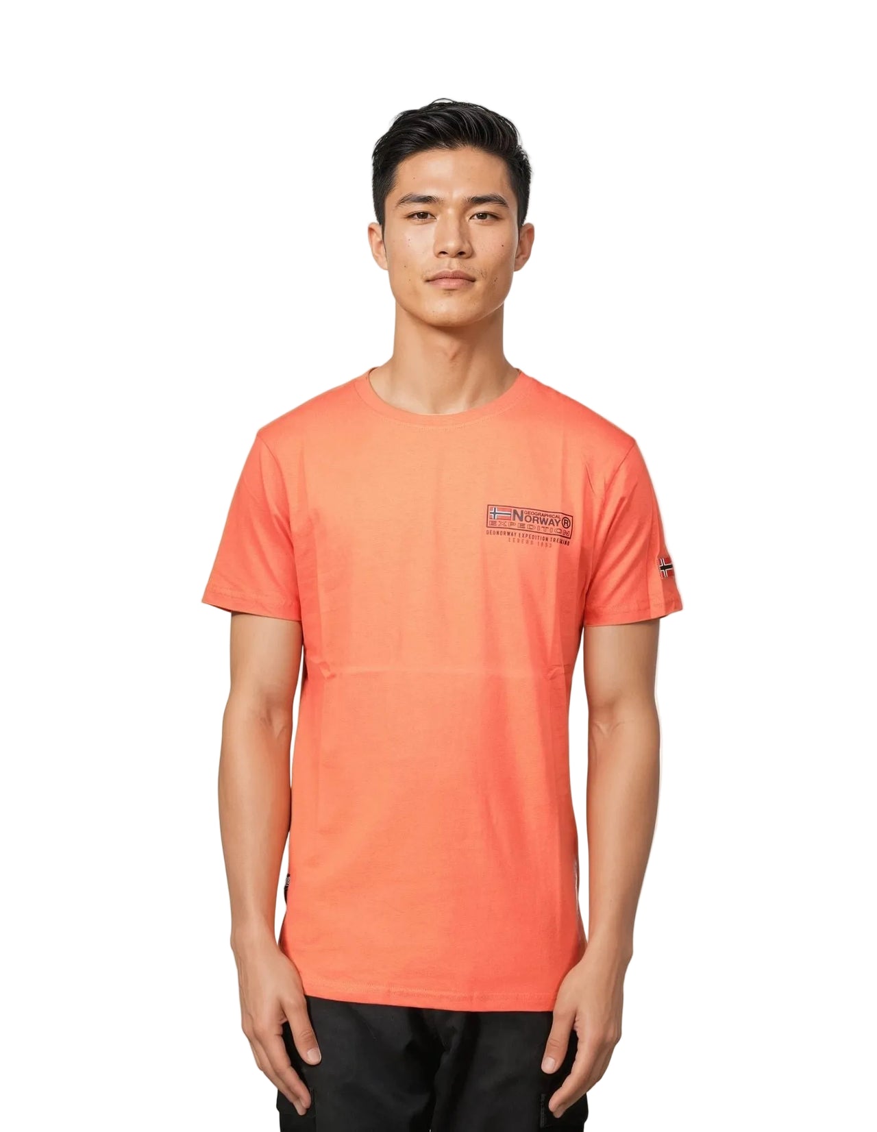 Geographical Norway JOFFROY - Herren T-Shirt Kurzarm mit Flagge - Geographical Norway JOFFROY_MEN_BLAU_S_SDB-JOFFROY_MEN_BLANC_S_SDB-JOFFROY_MEN_BLEU_M_SDB-.JOFFROY_MEN_BLANC_M_SDB-JOFFROY_MEN_BLEU_L_SDB-JOFFROY_MEN_BLANC_L_SDB-JOFFROY_MEN_BLEU_XL_SDB-JOFFROY_MEN_BLANC_XL_SDB-JOFFROY_MEN_BLEU_XXL_SDB-JOFFROY_MEN_BLANC_XXL_SDB