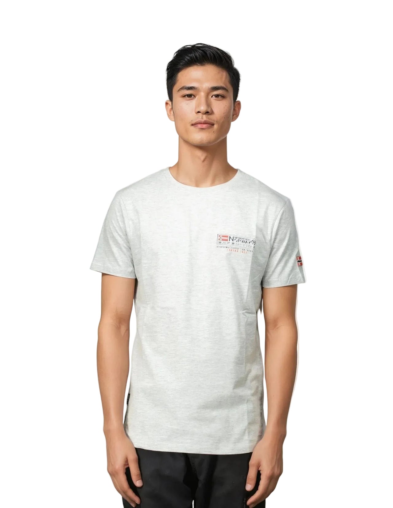 Geographical Norway JOFFROY - T-Shirt Men Short Sleeve with Flag - Geographical Norway JOFFROY_MEN_BLEU_S_SDB-JOFFROY_MEN_BLANC_S_SDB-JOFFROY_MEN_BLEU_M_SDB-JOFFROY_MEN_BLANC_M_SDB-JOFFROY_MEN_BLEU_L_SDB-JOFFROY_MEN_BLANC_L_SDB-JOFFROY_MEN_BLEU_XL_SDB-JOFFROY_MEN_BLANC_XL_SDB-JOFFROY_MEN_BLEU_XXL_SDB-JOFFROY_MEN_BLANC_XXL_SDB