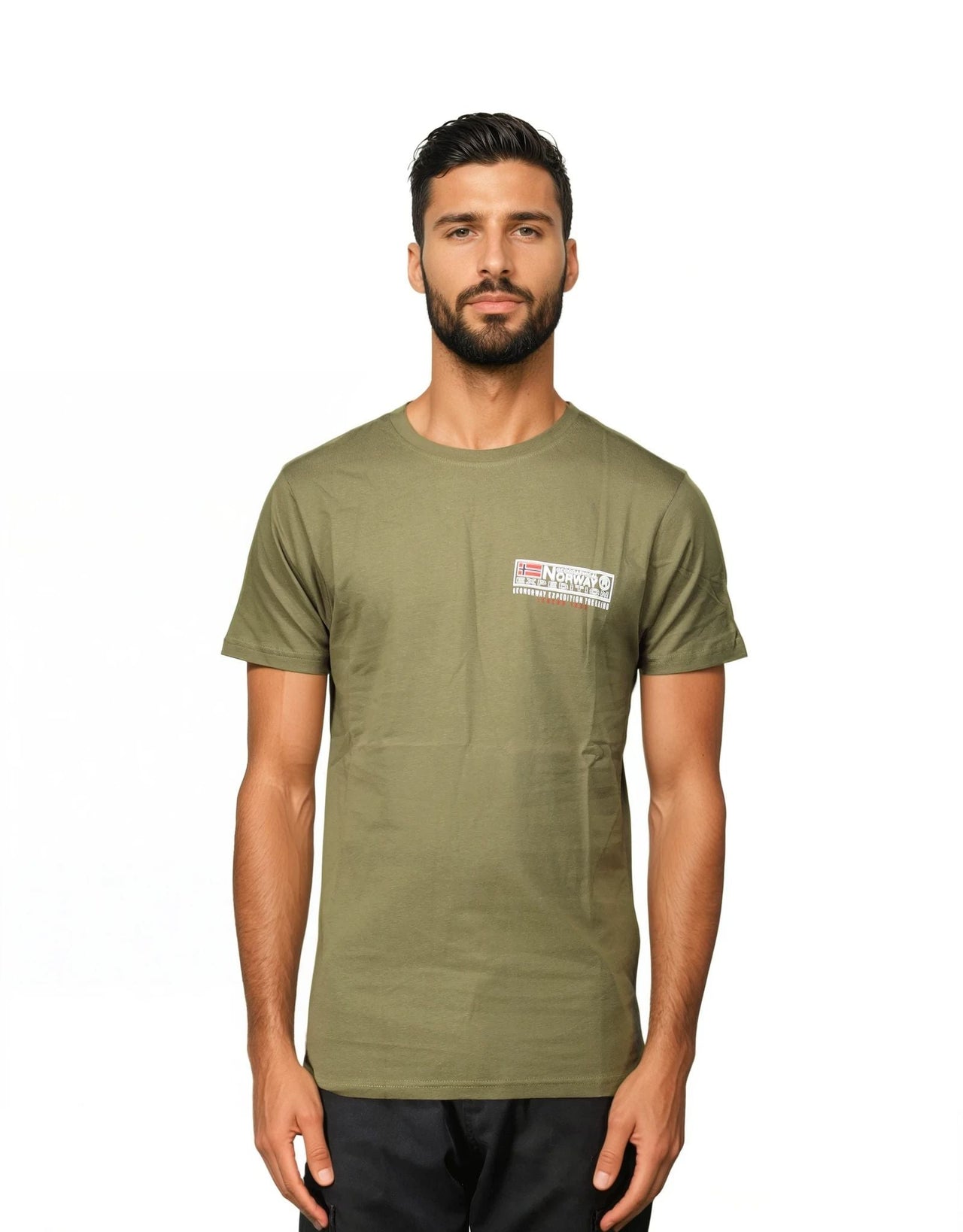 Geographical Norway JOFFROY - T-Shirt Men Short Sleeve with Flag - Geographical Norway JOFFROY_MEN_BLEU_S_SDB-JOFFROY_MEN_BLANC_S_SDB-JOFFROY_MEN_BLEU_M_SDB-JOFFROY_MEN_BLANC_M_SDB-JOFFROY_MEN_BLEU_L_SDB-JOFFROY_MEN_BLANC_L_SDB-JOFFROY_MEN_BLEU_XL_SDB-JOFFROY_MEN_BLANC_XL_SDB-JOFFROY_MEN_BLEU_XXL_SDB-JOFFROY_MEN_BLANC_XXL_SDB