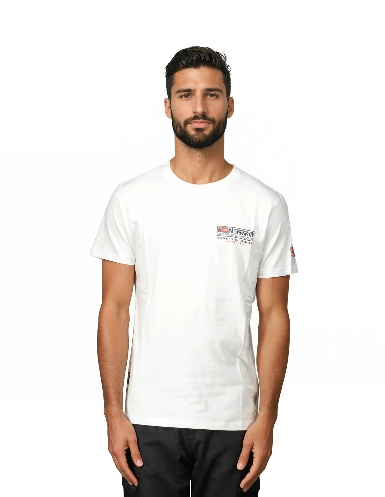 Geographical Norway JOFFROY - Herren T-Shirt Kurzarm mit Flagge - Geographical Norway JOFFROY_MEN_BLAU_S_SDB-JOFFROY_MEN_BLANC_S_SDB-JOFFROY_MEN_BLEU_M_SDB-.JOFFROY_MEN_BLANC_M_SDB-JOFFROY_MEN_BLEU_L_SDB-JOFFROY_MEN_BLANC_L_SDB-JOFFROY_MEN_BLEU_XL_SDB-JOFFROY_MEN_BLANC_XL_SDB-JOFFROY_MEN_BLEU_XXL_SDB-JOFFROY_MEN_BLANC_XXL_SDB