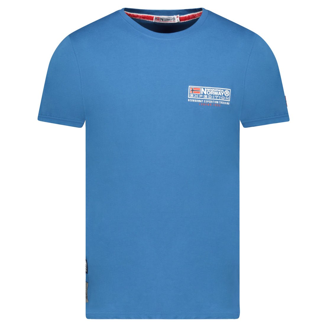 Geographical Norway JOFFROY - T-Shirt Men Short Sleeve with Flag - Geographical Norway JOFFROY_MEN_BLEU_S_SDB-JOFFROY_MEN_BLANC_S_SDB-JOFFROY_MEN_BLEU_M_SDB-JOFFROY_MEN_BLANC_M_SDB-JOFFROY_MEN_BLEU_L_SDB-JOFFROY_MEN_BLANC_L_SDB-JOFFROY_MEN_BLEU_XL_SDB-JOFFROY_MEN_BLANC_XL_SDB-JOFFROY_MEN_BLEU_XXL_SDB-JOFFROY_MEN_BLANC_XXL_SDB