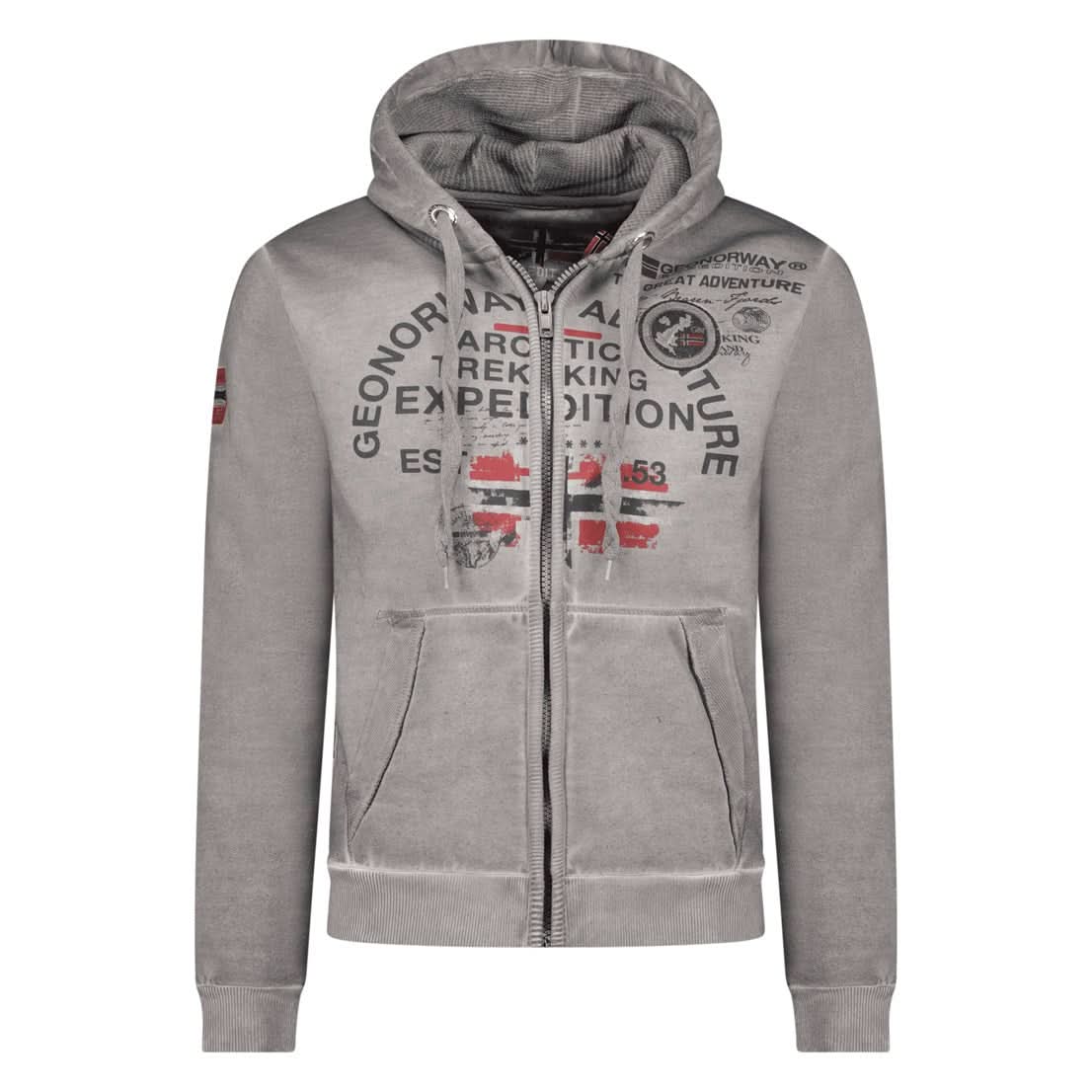 Geographical Norway Gergen Uomo - Felpa con cerniera - Geographical Norway GERGEN_MEN_BLEU_M_EO_SDB-GERGEN_MEN_BLEU_L_EO_SDB-GERGEN_MEN_BLEU_XL_EO_SDB-GERGEN_MEN_BLEU_XXL_EO_SDB-GERGEN_MEN_BLUE_3XL_EO_SDB-GERGEN_MEN_GRIS_LIGHT_M_EO_SDB-GERGEN_MEN_GRIS_LIGHT_L_EO_SDB-GERGEN_MEN_GRIS_LIGHT_XL_EO_SDB-GERGEN_MEN_GRIS_LIGHT_XXL_EO_SDB-GERGEN_MEN_GRIS_LIGHT_3XL_EO_SDB