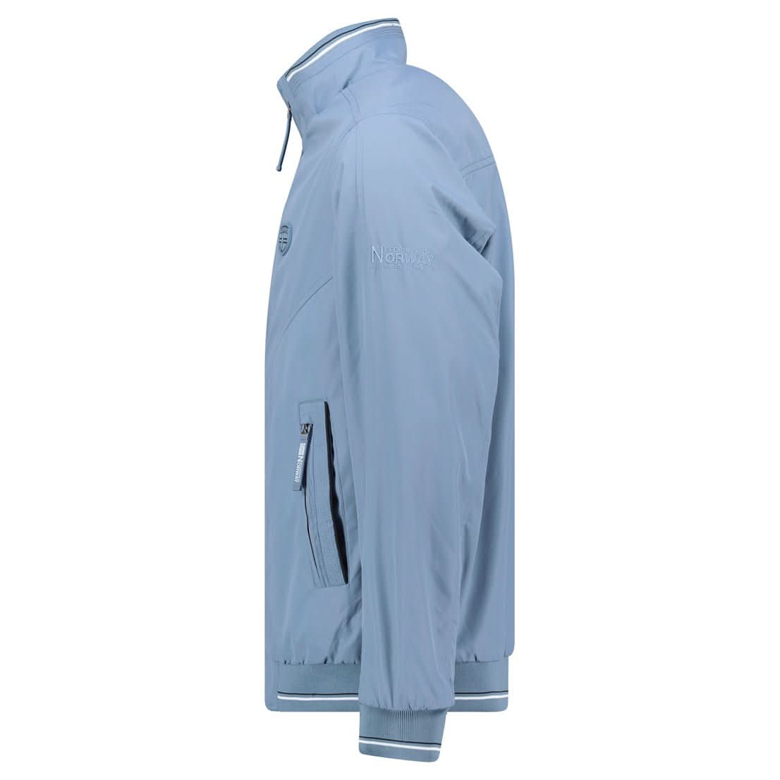 Geographical Norway Dllant Homme - Veste zippée avec badge poitrine - Geographical Norway DLLANT_MEN_BLEU_CLAIR_S_SDB-DLLANT_MEN_BLEU_CLAIR_M_SDB-DLLANT_MEN_BLEU_CLAIR_L_SDB-DLLANT_MEN_BLEU_CLAIR_XL_SDB-DLLANT_MEN_BLEU_CLAIR_XXL_SDB-DLLANT_MEN_BLEU_CLAIR_3XL_SDB