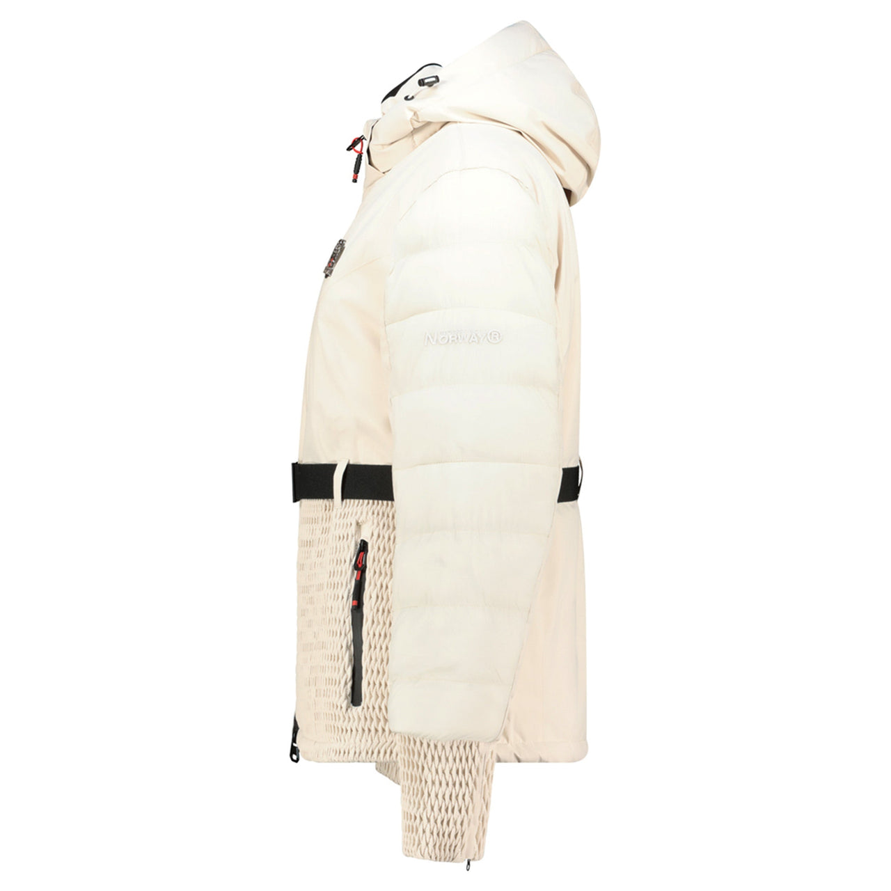Geographical Norway WOLITA Femme - Veste Ski Blanc Casse