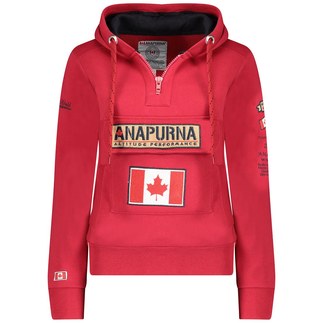 Gymana Anapurna Femme - Sweat à capuche zippé avec broderies et poches - Geographical Norway GYMANA_LADY_BLANC_S_AN_SDB-GYMANA_LADY_NOIR_S_AN_SDB-GYMANA_LADY_GRIS_CLAIR_M_AN_SDB-GYMANA_LADY_BORDEAUX_M_AN_SDB-GYMANA_LADY_BLANC_M_AN_SDB-GYMANA_LADY_GRENAT_L_AN_SDB-GYMANA_LADY_GRIS_CLAIR_L_AN_SDB-GYMANA_LADY_ROSE_FLUO_L_AN_SDB-GYMANA_LADY_NOIR_L_AN_SDB-GYMANA_LADY_ROSE_PALE_L_AN_SDB