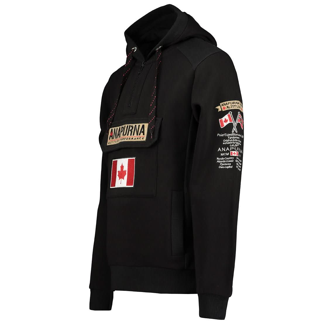 Gymana Anapurna Homme - Sweat à capuche zippé avec broderies et poches - Geographical Norway GYMANA_MEN_GRIS_FONCE_S_AN_SDB-GYMANA_MEN_BLEU_ROYAL_M_AN_SDB-GYMANA_MEN_GRIS_CLAIR_M_AN_SDB-GYMANA_MEN_BLANC_L_AN_SDB-GYMANA_MEN_GRIS_FONCE_L_AN_SDB-GYMANA_MEN_BLANC_XL_AN_SDB-GYMANA_MEN_BLEU_ROYAL_XL_AN_SDB-GYMANA_MEN_GRIS_CLAIR_3XL_AN_SDB-GYMANA_MEN_BLANC_XXL_AN_SDB-GYMANA_MEN_BLEU_ROYAL_XXL_AN_SDB