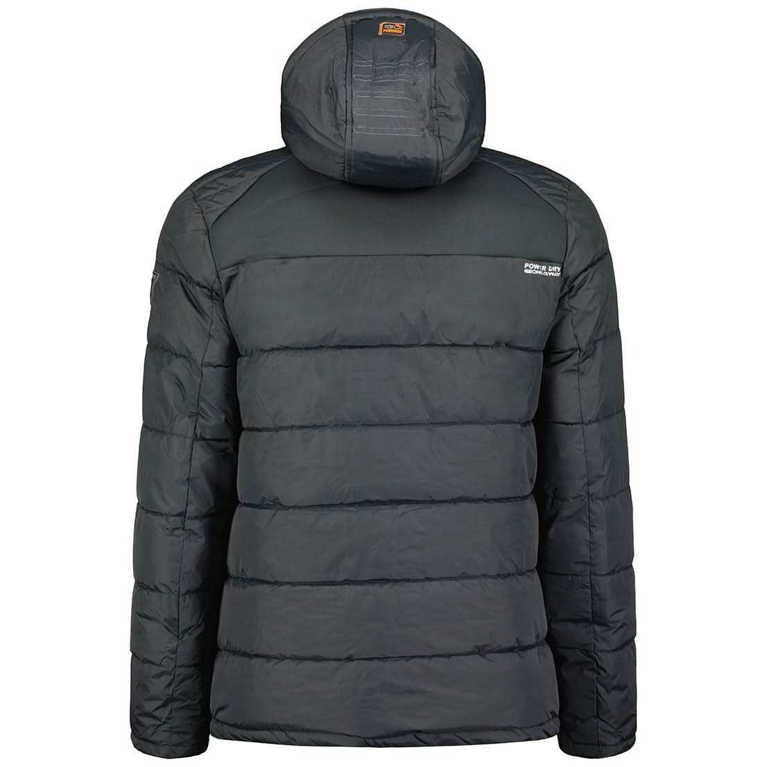 Geographical Norway Beachwood Homme - Puffer jacket bimatière contrastée et matelassée Gris Foncé Orange - Geographical Norway - S Gris Foncé Orange