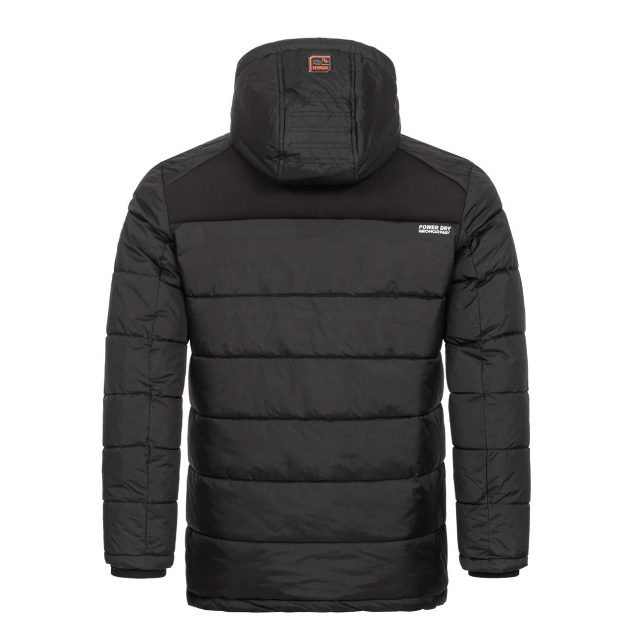 Geographical Norway Beachwood Homme - Two-tone contrasting quilted Puffer jacket Black Orange - Geographical Norway - S Black Orange