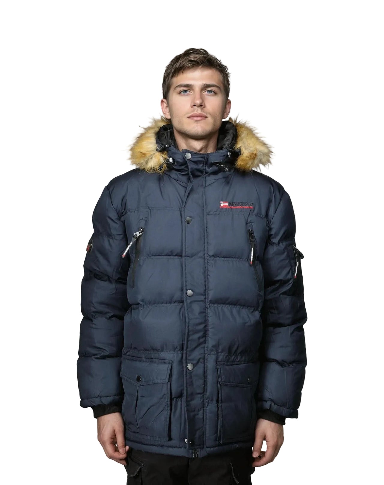 Geographical Norway Bravici Homme - Parka mit abnehmbarer Kapuze und Kunstpelz - Geographical Norway BRAVICI_MEN_NOIR_S_SDB-BRAVICI_MEN_NOIR_M_SDB-BRAVICI_MEN_NOIR_L_SDB-.BRAVICI_MEN_SCHWARZ_XL_SDB-BRAVICI_MEN_SCHWARZ_XXL_SDB-BRAVICI_MEN_SCHWARZ_3XL_SDB-BRAVICI_MEN_MARINE_S_SDB-BRAVICI_MEN_MARINE_M_SDB-BRAVICI_MEN_MARINE_L_SDB-BRAVICI_MEN_MARINE_XL_SDB