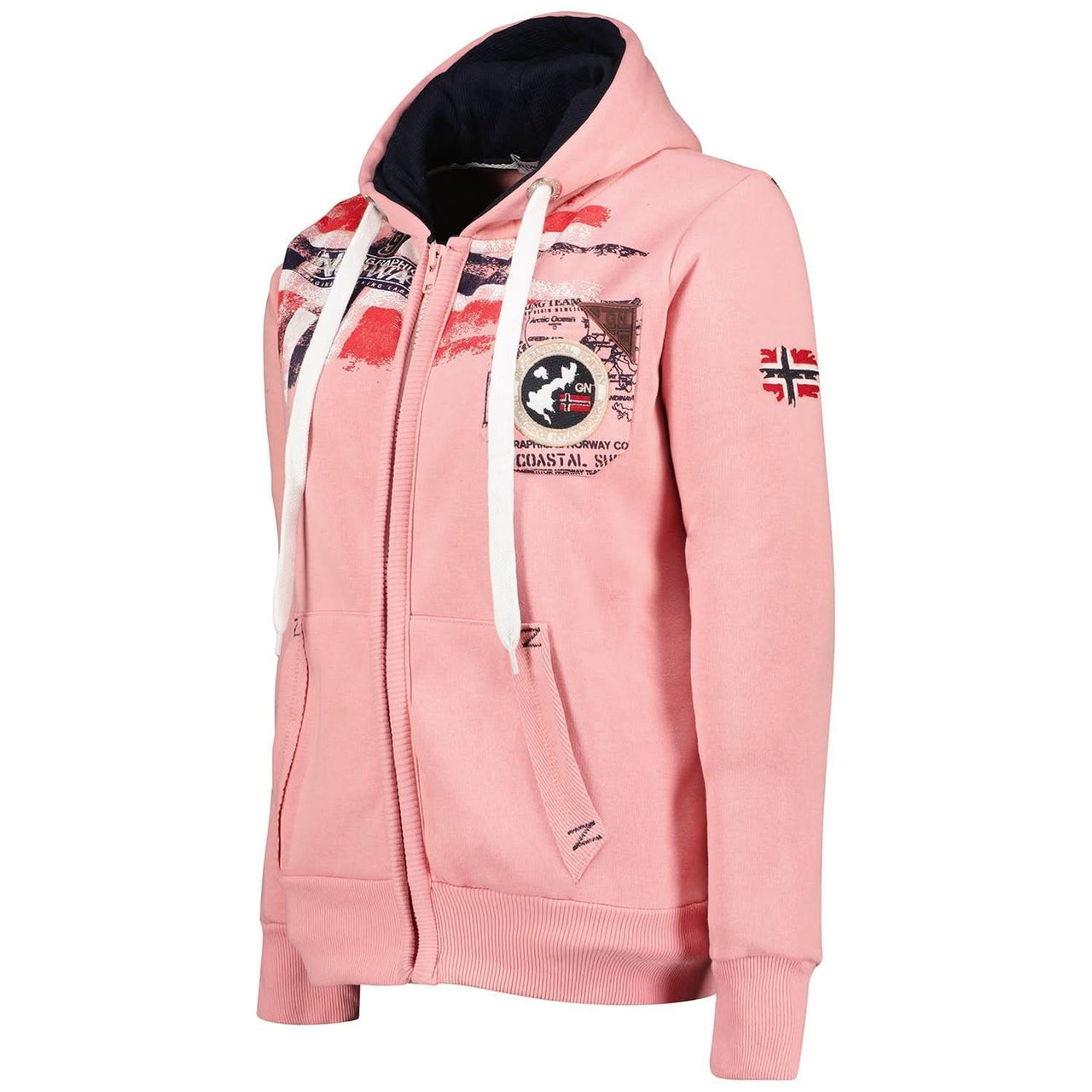 Geographical Norway Fespote Femme - Kapuzenpullover - Geographical Norway - S Pale Pink