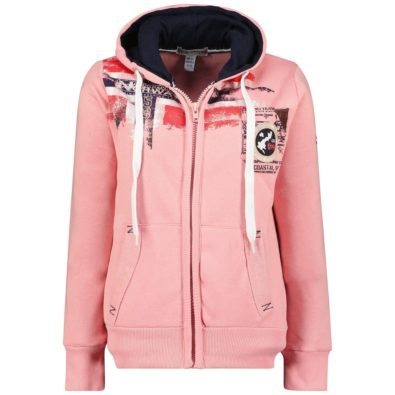 Geographical Norway Fespote Femme - Kapuzenpullover - Geographical Norway - S Pale Pink