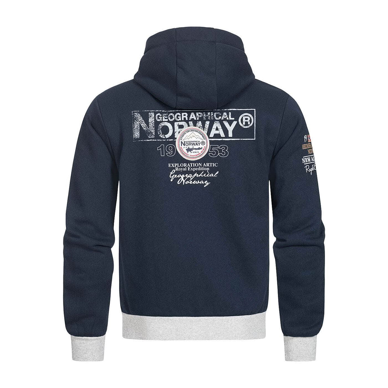 Geographical Norway Flyer Man - Felpa con zip - Geographical Norway - S Navy