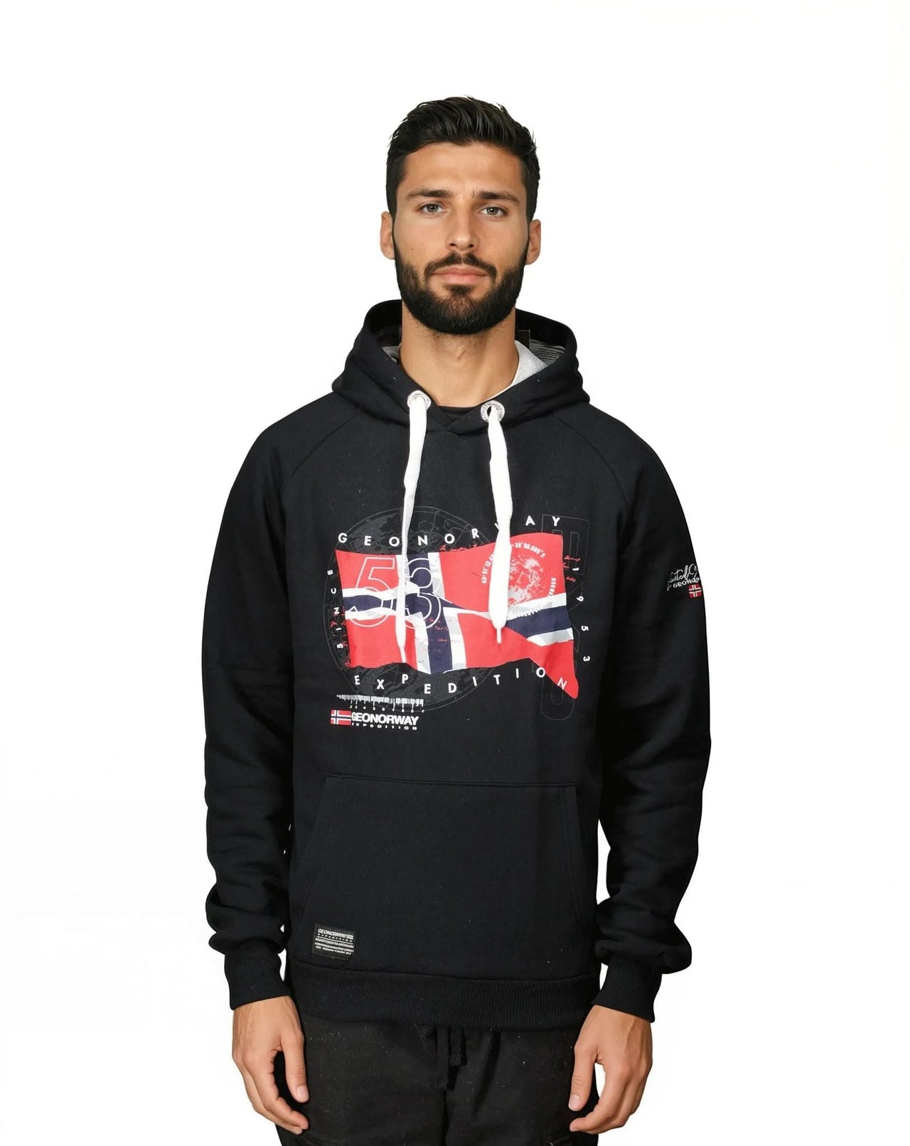 Geographical Norway GDRAP Homme - Kapuzenpullover mit Flagge und Aufdrucken - Geographical Norway GDRAP_MEN_MARINE_S_SDB-GDRAP_MEN_BLANC_S_SDB-GDRAP_MEN_MARINE_M_SDB-.GDRAP_MEN_WEISS_M_SDB-GDRAP_MEN_MARINE_L_SDB-GDRAP_MEN_BLANC_L_SDB-GDRAP_MEN_MARINE_XL_SDB-GDRAP_MEN_BLANC_XL_SDB-GDRAP_MEN_MARINE_XXL_SDB-GDRAP_MEN_BLANC_XXL_SDB