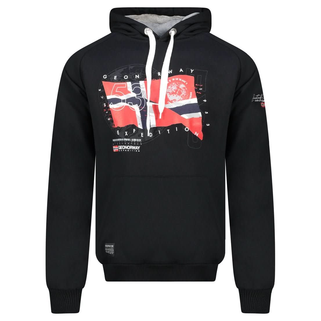 Geographical Norway GDRAP Homme - Sweat à Capuche avec Drapeau et Impressions - Geographical Norway GDRAP_MEN_MARINE_S_SDB-GDRAP_MEN_BLANC_S_SDB-GDRAP_MEN_MARINE_M_SDB-GDRAP_MEN_BLANC_M_SDB-GDRAP_MEN_MARINE_L_SDB-GDRAP_MEN_BLANC_L_SDB-GDRAP_MEN_MARINE_XL_SDB-GDRAP_MEN_BLANC_XL_SDB-GDRAP_MEN_MARINE_XXL_SDB-GDRAP_MEN_BLANC_XXL_SDB