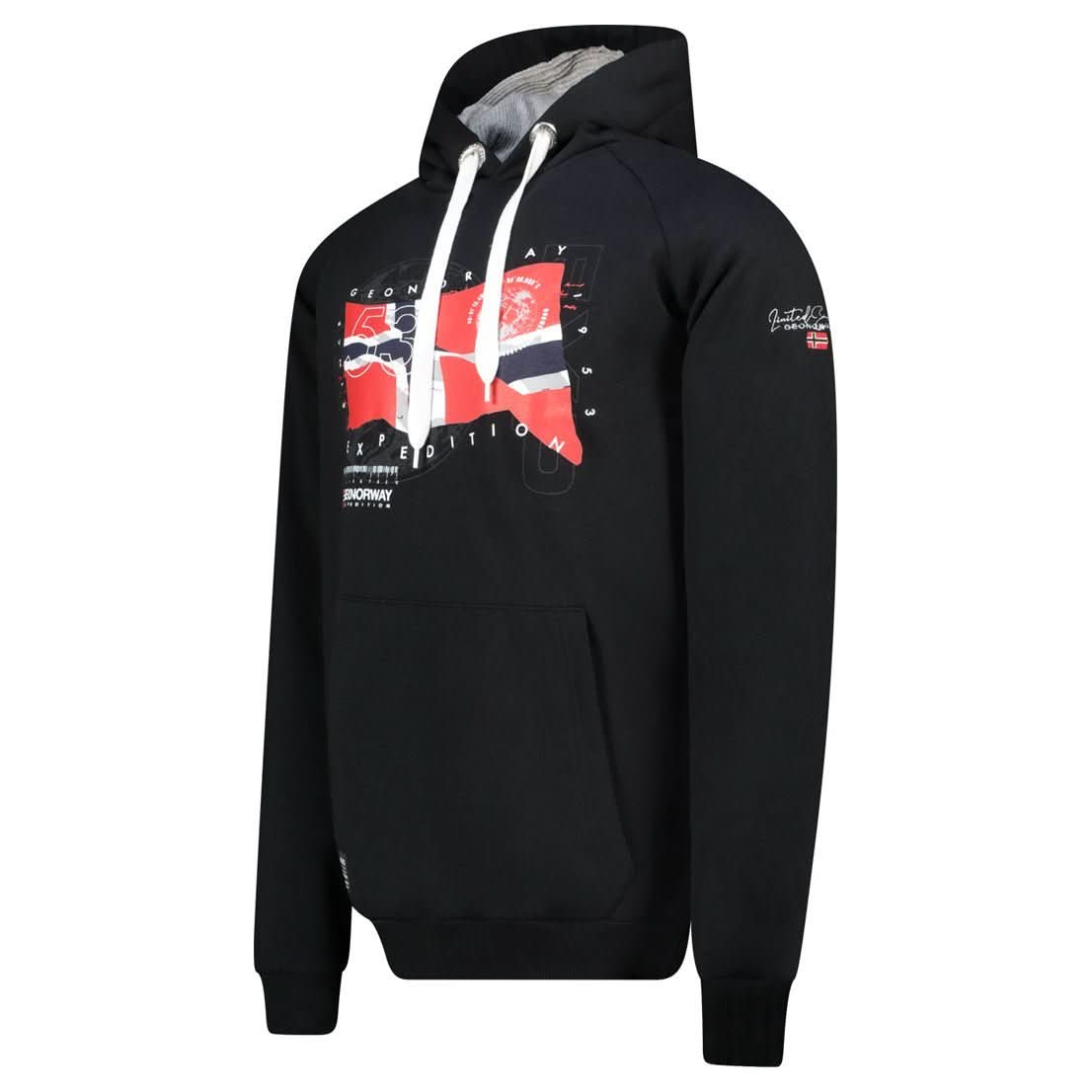 Geographical Norway GDRAP Homme - Kapuzenpullover mit Flagge und Aufdrucken - Geographical Norway GDRAP_MEN_MARINE_S_SDB-GDRAP_MEN_BLANC_S_SDB-GDRAP_MEN_MARINE_M_SDB-.GDRAP_MEN_WEISS_M_SDB-GDRAP_MEN_MARINE_L_SDB-GDRAP_MEN_BLANC_L_SDB-GDRAP_MEN_MARINE_XL_SDB-GDRAP_MEN_BLANC_XL_SDB-GDRAP_MEN_MARINE_XXL_SDB-GDRAP_MEN_BLANC_XXL_SDB
