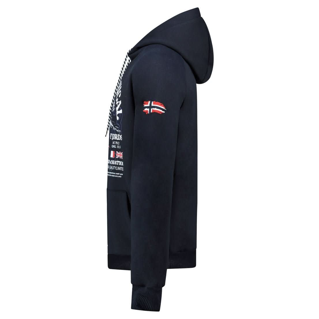 Geographical Norway Gommy Homme - Kapuzenpullover mit Aufdrucken und Flagge - Geographical Norway GOMMY_MEN_NOIR_S_SDB-GOMMY_MEN_NOIR_M_SDB-GOMMY_MEN_NOIR_L_SDB-.GOMMY_MEN_SCHWARZ_XL_SDB-GOMMY_MEN_SCHWARZ_XXL_SDB-GOMMY_MEN_SCHWARZ_3XL_SDB-GOMMY_MEN_KLARGRAU_S_SDB-GOMMY_MEN_KLARGRAU_M_SDB-GOMMY_MEN_KLARGRAU_SDB-GOMMY_MEN_KLARGRAU_L_SDB-GOMMY_MEN_KLARGRAU_XL_SDB