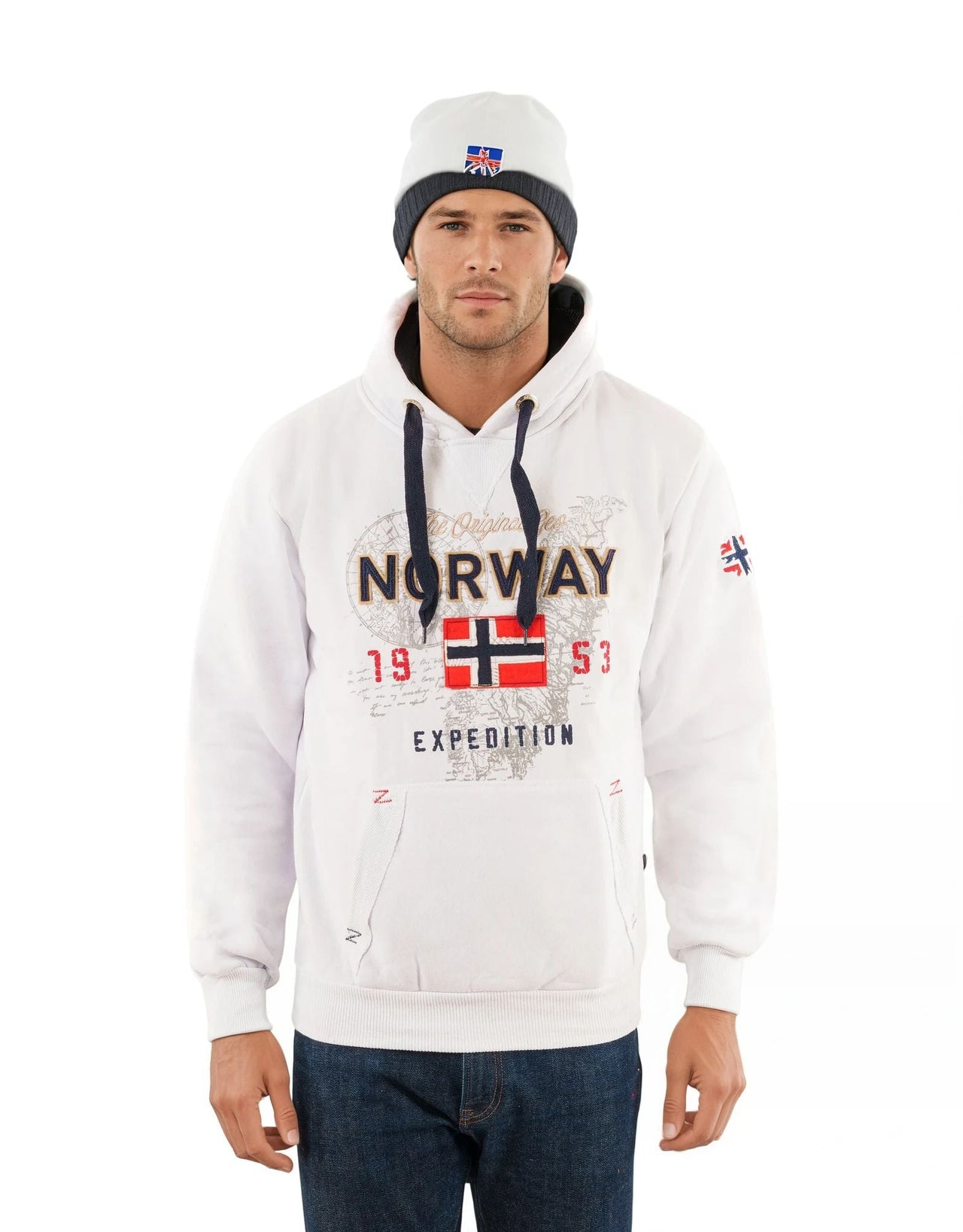 Geographical Norway Guitre Homme - Sweatshirt mit Kapuze - Geographical Norway GUITRE_MEN_BLANC_S_EO_SDB-GUITRE_MEN_ROUGE_S_EO_SDB-GUITRE_MEN_NOIR_S_EO_SDB-.GUITRE_MEN_BLANC_M_EO_SDB-GUITRE_MEN_ROUGE_M_EO_SDB-GUITRE_MEN_SCHWARZ_M_EO_SDB-GUITRE_MEN_BLANC_L_EO_SDB-GUITRE_MEN_ROUGE_L_EO_SDB-GUITRE_MEN_SCHWARZ_L_EO_SDB-GUITRE_MEN_ROUGE_XL_EO_SDB
