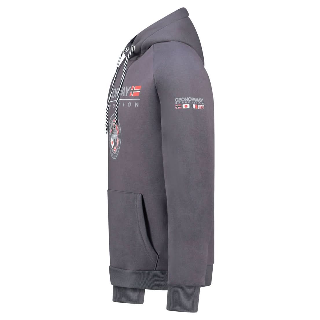 Geographical Norway GVICK Homme – Sweat à capuche avec Impressions et Drapeau - Geographical Norway GVICK_MEN_NOIR_S_SDB-GVICK_MEN_NOIR_M_SDB-GVICK_MEN_NOIR_L_SDB-GVICK_MEN_NOIR_XL_SDB-GVICK_MEN_NOIR_XXL_SDB-GVICK_MEN_NOIR_3XL_SDB-GVICK_MEN_GRIS_FONCE_S_SDB-GVICK_MEN_GRIS_FONCE_M_SDB-GVICK_MEN_GRIS_FONCE_L_SDB-GVICK_MEN_GRIS_FONCE_XL_SDB