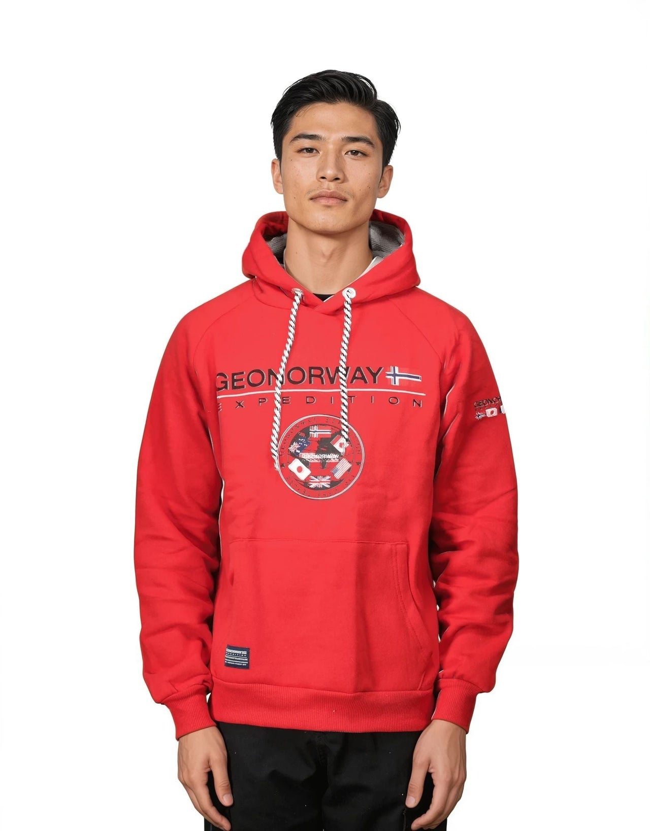 Geographical Norway GVICK Homme – Sweat à capuche avec Impressions et Drapeau - Geographical Norway GVICK_MEN_NOIR_S_SDB-GVICK_MEN_NOIR_M_SDB-GVICK_MEN_NOIR_L_SDB-GVICK_MEN_NOIR_XL_SDB-GVICK_MEN_NOIR_XXL_SDB-GVICK_MEN_NOIR_3XL_SDB-GVICK_MEN_GRIS_FONCE_S_SDB-GVICK_MEN_GRIS_FONCE_M_SDB-GVICK_MEN_GRIS_FONCE_L_SDB-GVICK_MEN_GRIS_FONCE_XL_SDB