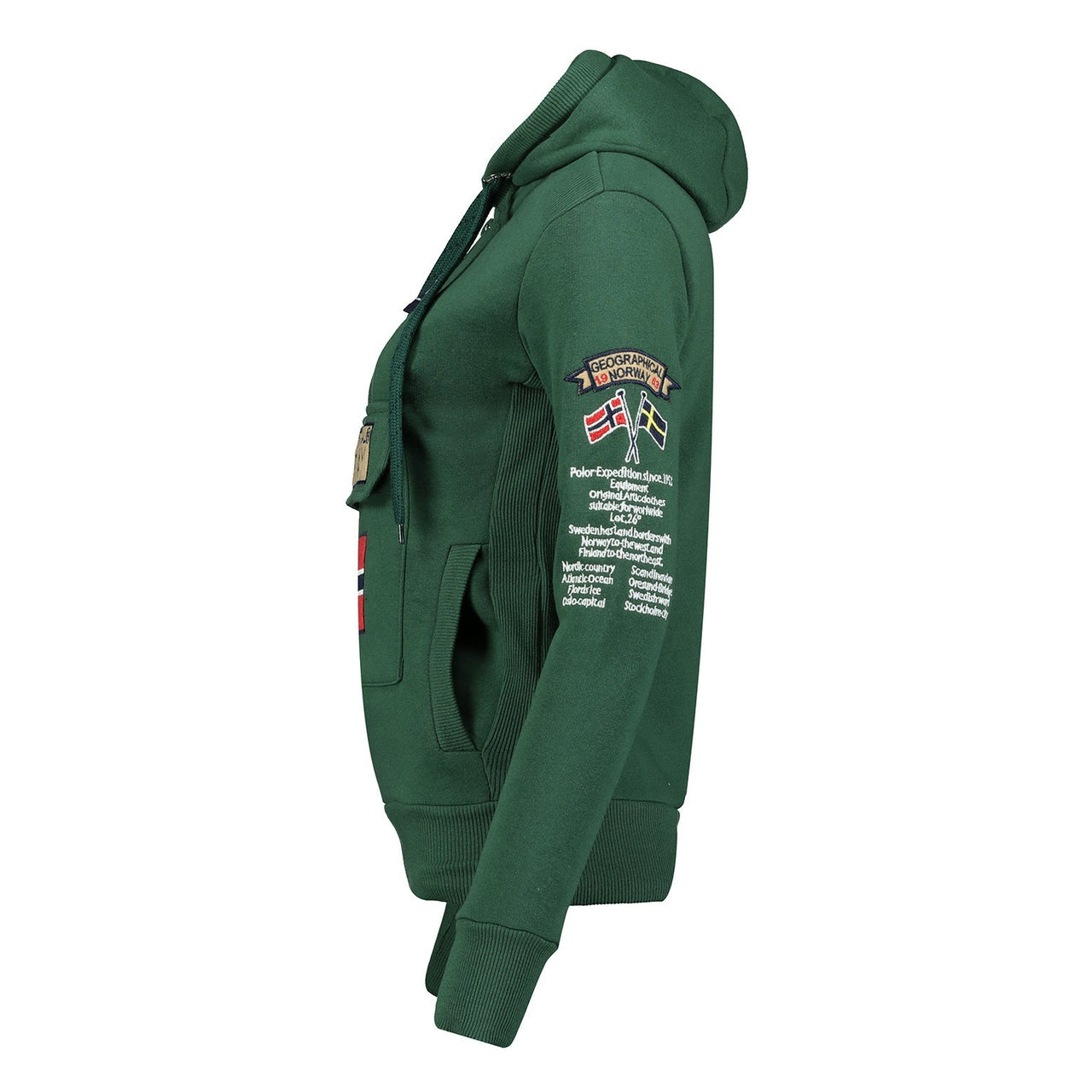 Geographical Norway Gymclass Damen - Kapuzenpullover - Geographical Norway - S Tannengrün