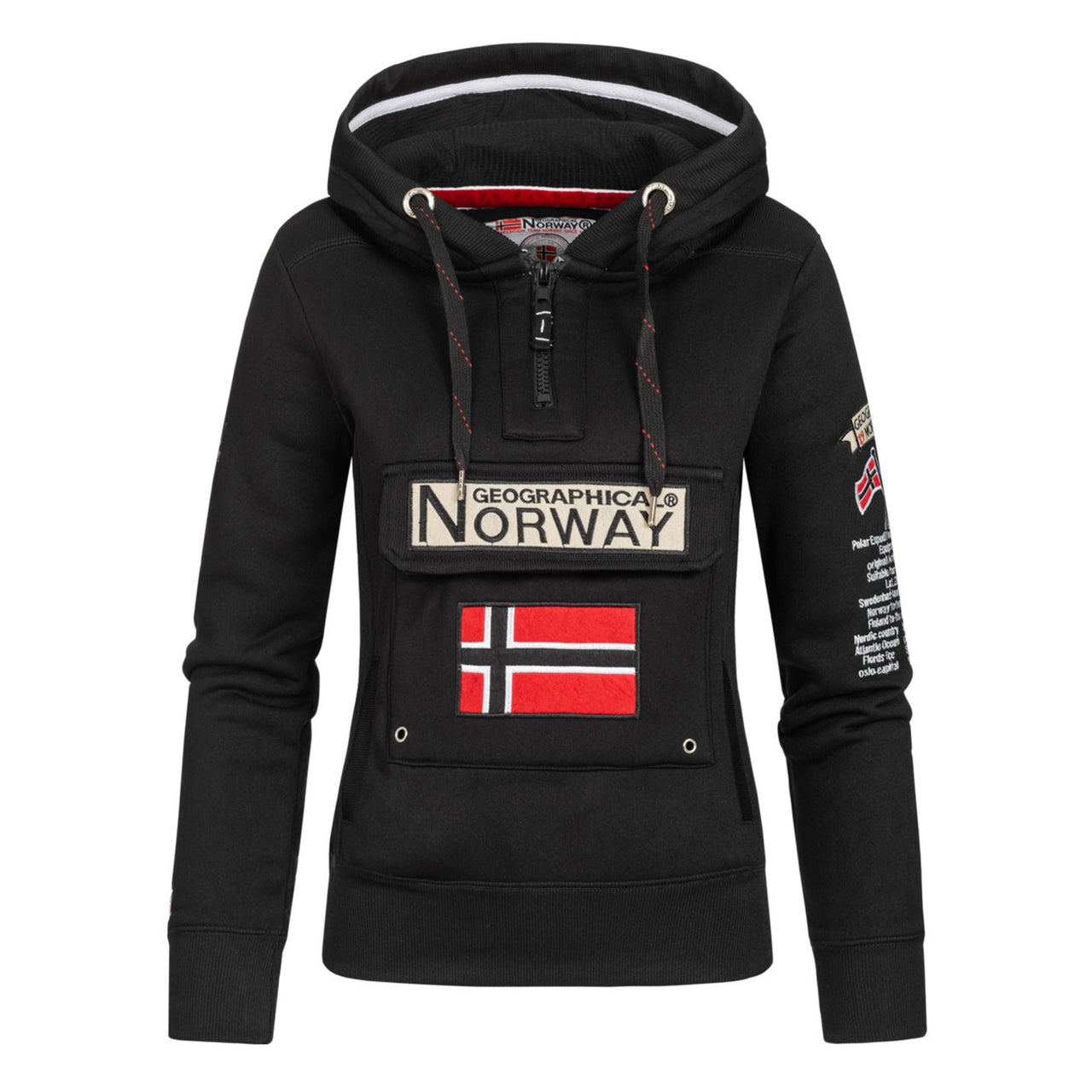 Geographical Norway Geographical Norway Gymclass Mujer - Sudadera con capucha - Geographical Norway - M Negro