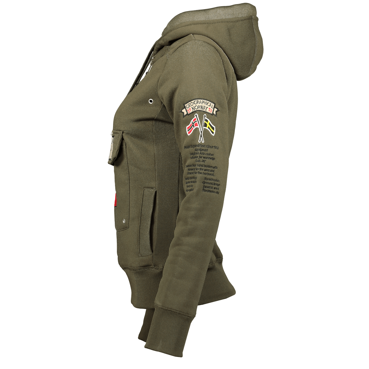 Geographical Norway Gymclass Woman - Hooded sweatshirt - Geographical Norway - S Khaki
