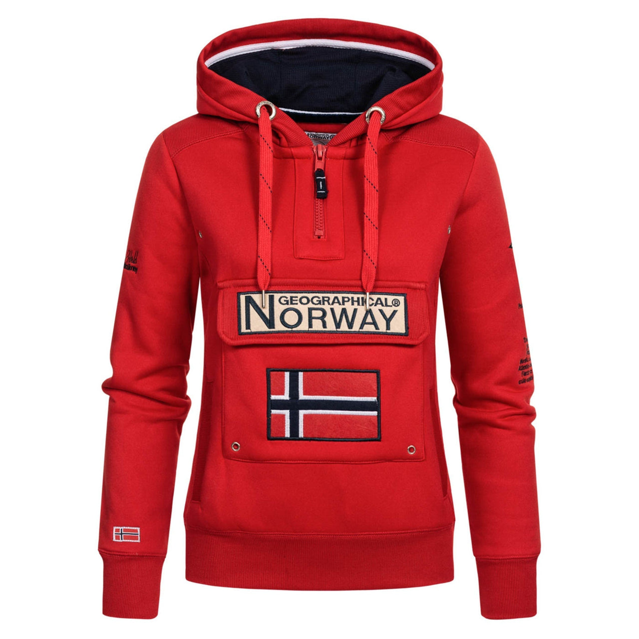 Geographical Norway Gymclass Femme - Sweat à capuche - Geographical Norway - S Rouge