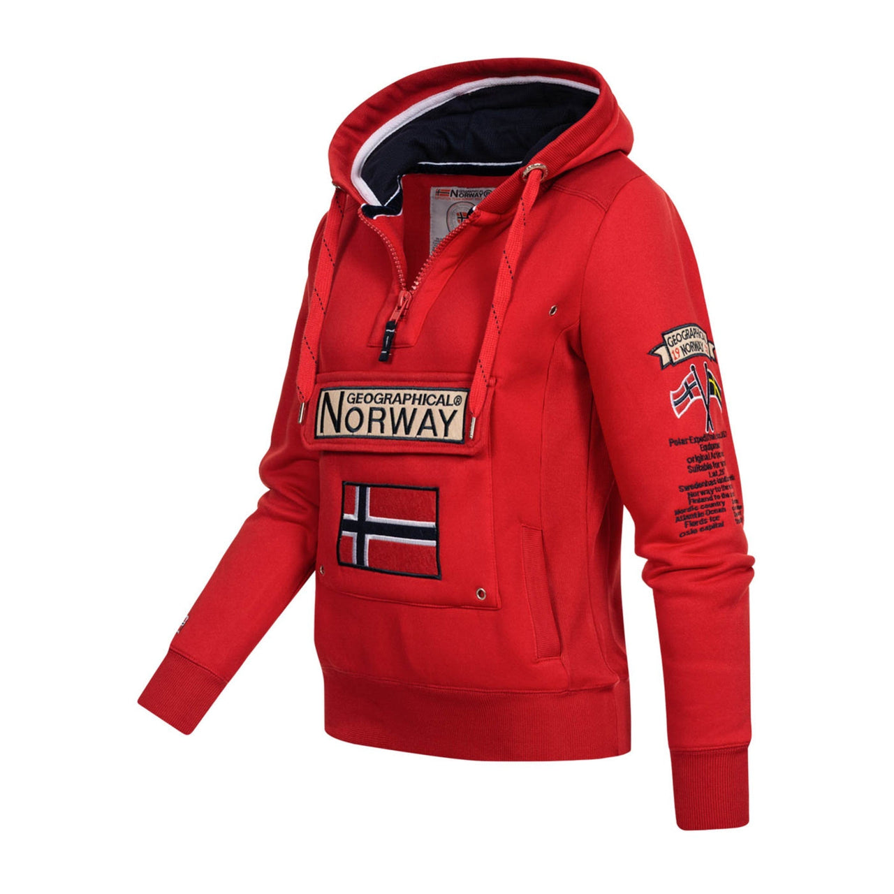 Geographical Norway Gymclass Femme - Hooded sweatshirt - Geographical Norway - S Red
