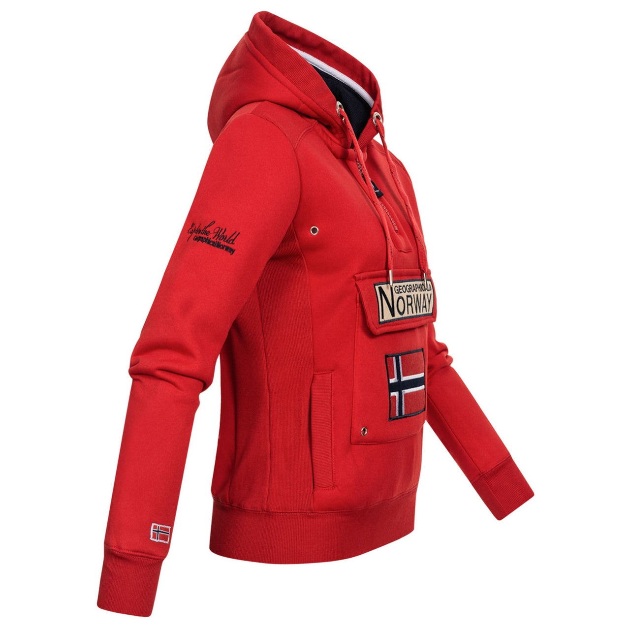 Geographical Norway Geographical Norway Gymclass Mujer - Sudadera con capucha - Geographical Norway - S Rojo