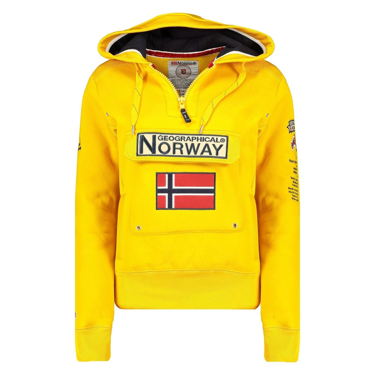 Geographical Geographical Norway Gymclass Mujer - Sudadera con capucha - Geographical Norway - S Mostaza