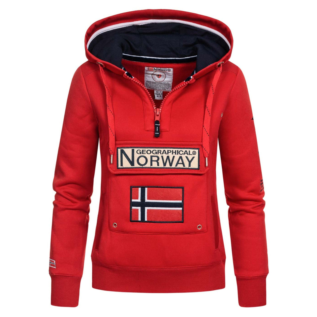 Geographical Norway Gymclass Femme - Sweat à capuche - Geographical Norway - S Rouge