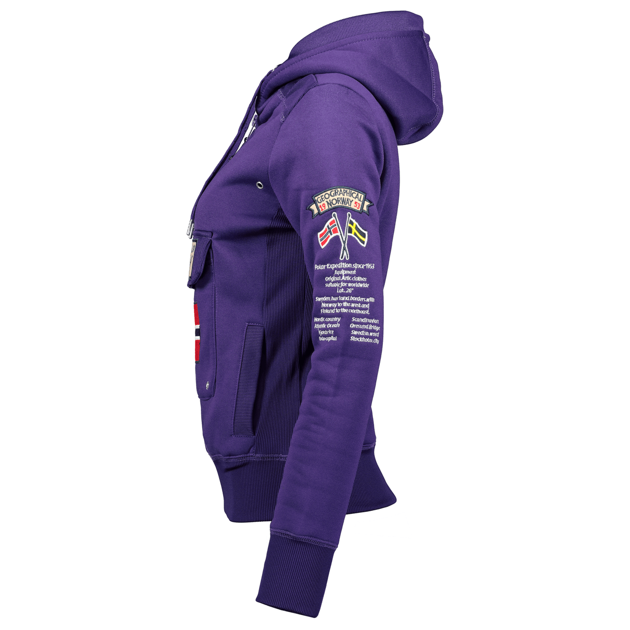 Geographical Norway Gymclass Femme - Sweat à capuche - Geographical Norway - S Violet