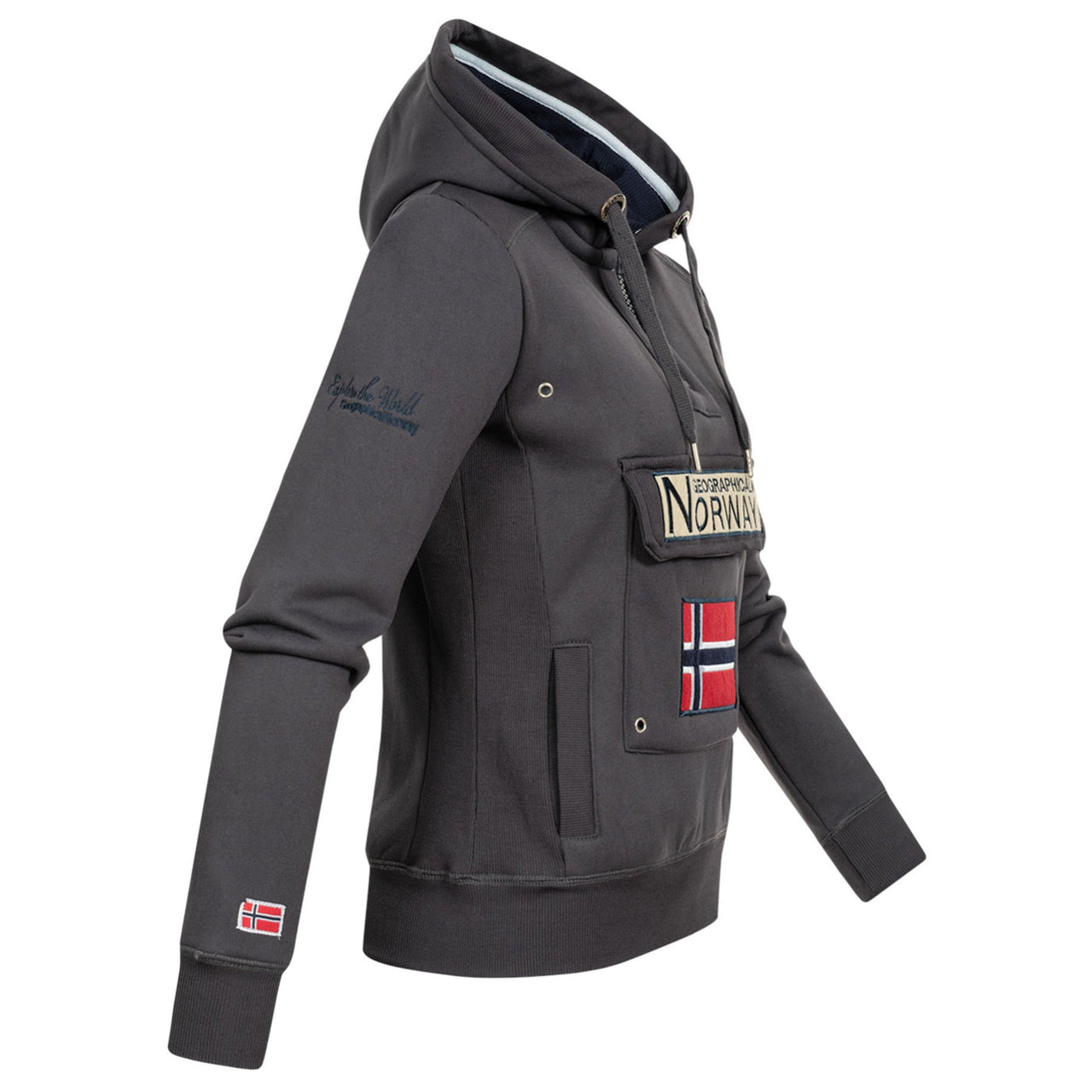 Geographical Norway Geographical Norway Gymclass Mujer - Sudadera con capucha - Geographical Norway - S Gris Fonce