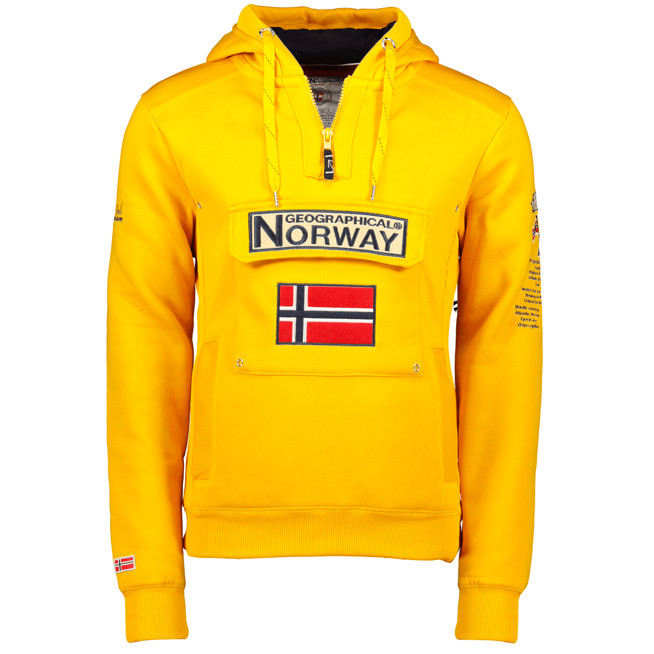 Geographical Norway Gymclass Men - Hooded Sweatshirt - Geographical Norway - XXL Mustard
