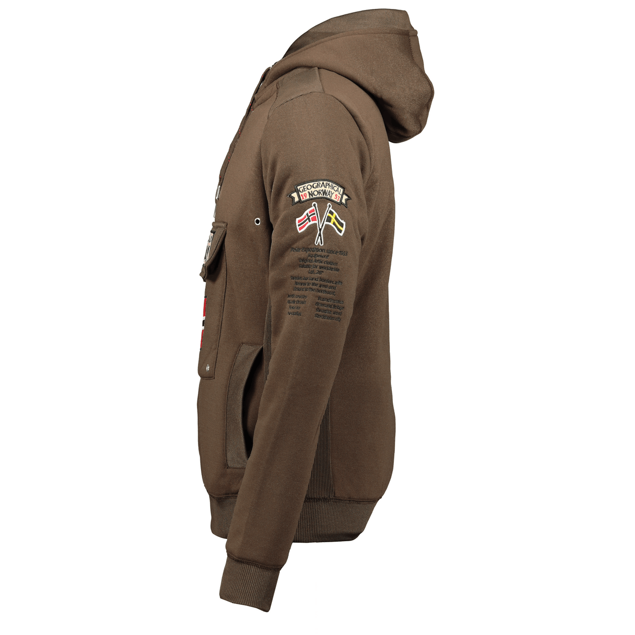 Geographical Geographical Norway Gymclass Hombre - Sudadera con capucha - Geographical Norway - 3XL Marrón