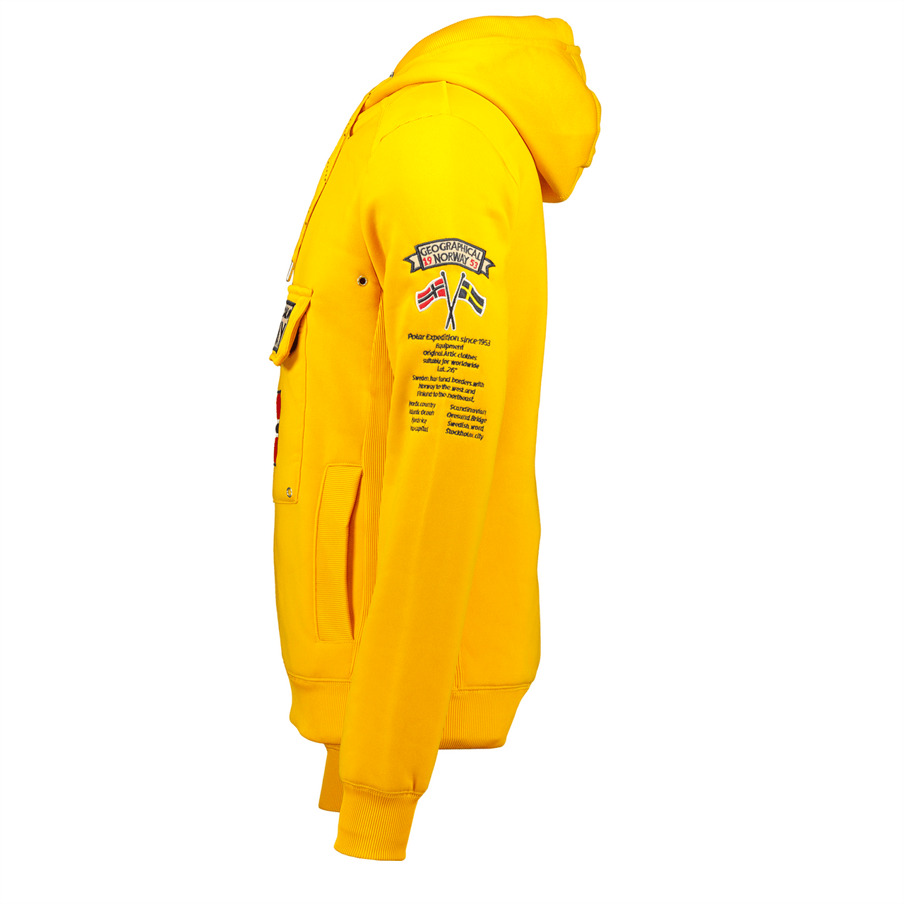 Geographical Norway Gymclass Homme - Sweat à Capuche - Geographical Norway - XXL Moutarde