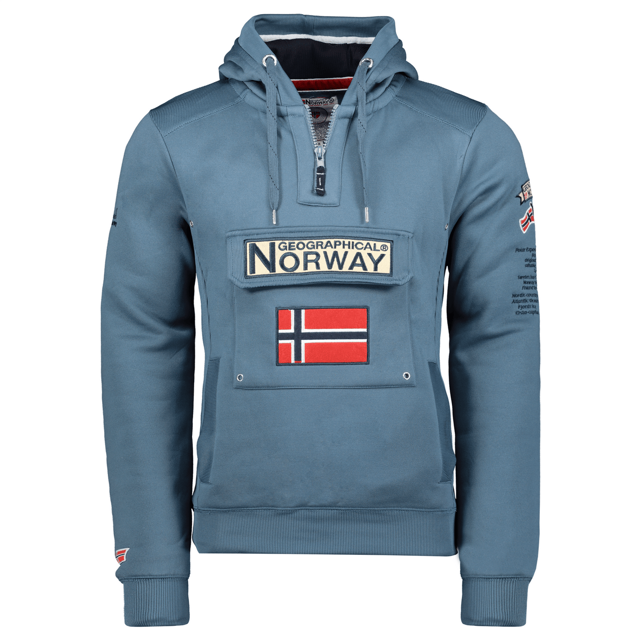 Geographical Norway Gymclass Homme - Kapuzenpullover - Geographical Norway - S Petrolblau