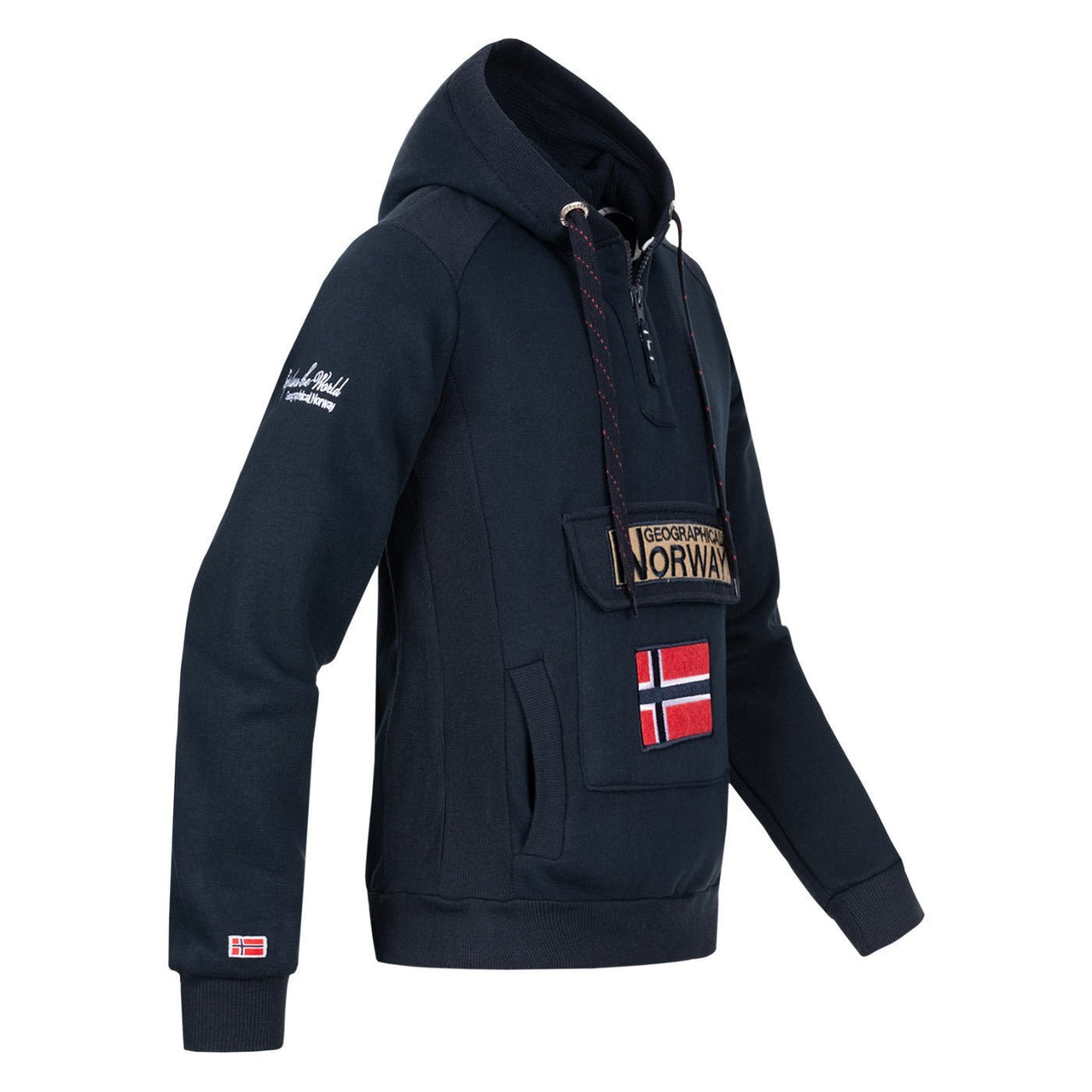 Geographical Geographical Norway Gymclass Hombre - Sudadera con capucha - Geographical Norway - L Azul marino