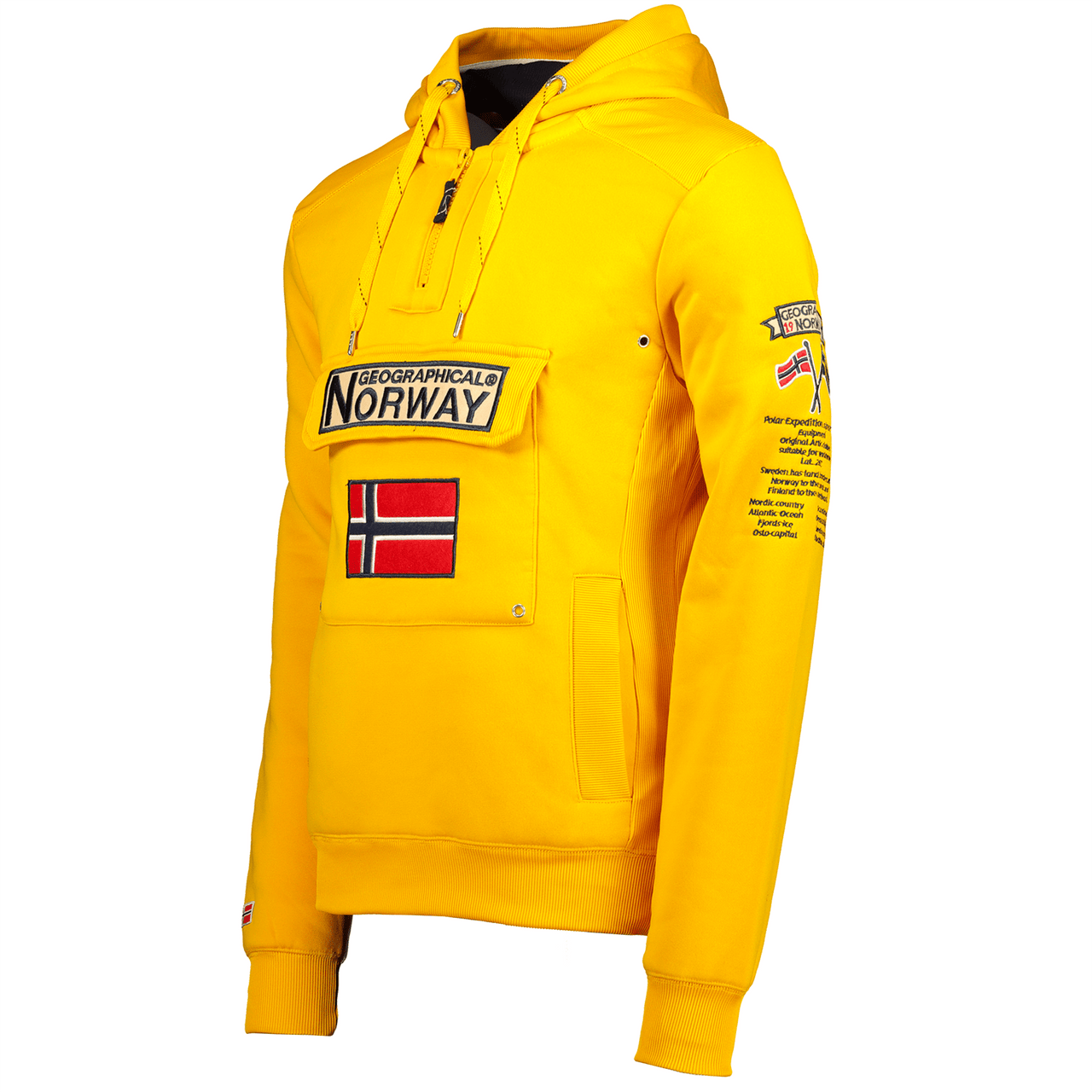Geographical Norway Gymclass Mann - Kapuzenpullover - Geographical Norway - XXL Senfkorn