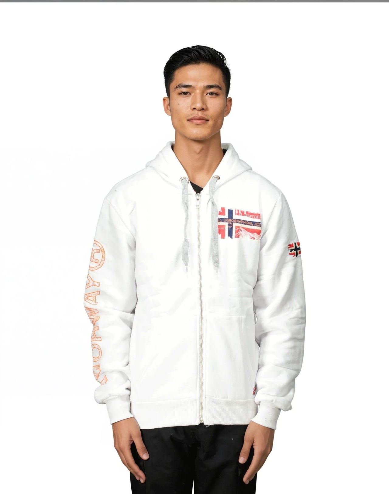 Geographical Geographical Norway GYSUIS Hombre - Sudadera con capucha con estampados y bandera - Geographical Norway GYSUIS_MEN_NOIR_S_S_SDB-GYSUIS_MEN_BLANC_S_SDB-GYSUIS_MEN_MARINE_S_SDB-GYSUIS_MEN_WHITE_M_SDB-GYSUIS_MEN_MARINE_M_SDB-GYSUIS_MEN_BLACK_M_SDB-GYSUIS_MEN_MARINE_L_SDB-GYSUIS_MEN_WHITE_L_SDB-GYSUIS_MEN_BLACK_L_SDB-GYSUIS_MEN_MARINE_XL_SDB