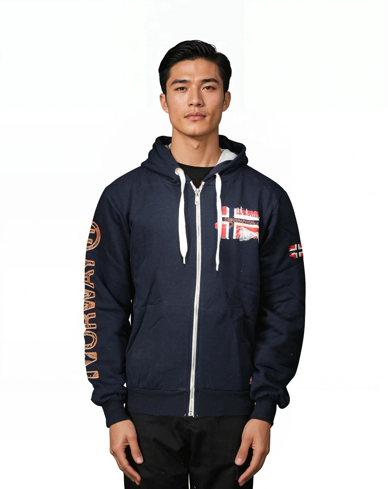 Geographical Geographical Norway GYSUIS Hombre - Sudadera con capucha con estampados y bandera - Geographical Norway GYSUIS_MEN_NOIR_S_S_SDB-GYSUIS_MEN_BLANC_S_SDB-GYSUIS_MEN_MARINE_S_SDB-GYSUIS_MEN_WHITE_M_SDB-GYSUIS_MEN_MARINE_M_SDB-GYSUIS_MEN_BLACK_M_SDB-GYSUIS_MEN_MARINE_L_SDB-GYSUIS_MEN_WHITE_L_SDB-GYSUIS_MEN_BLACK_L_SDB-GYSUIS_MEN_MARINE_XL_SDB