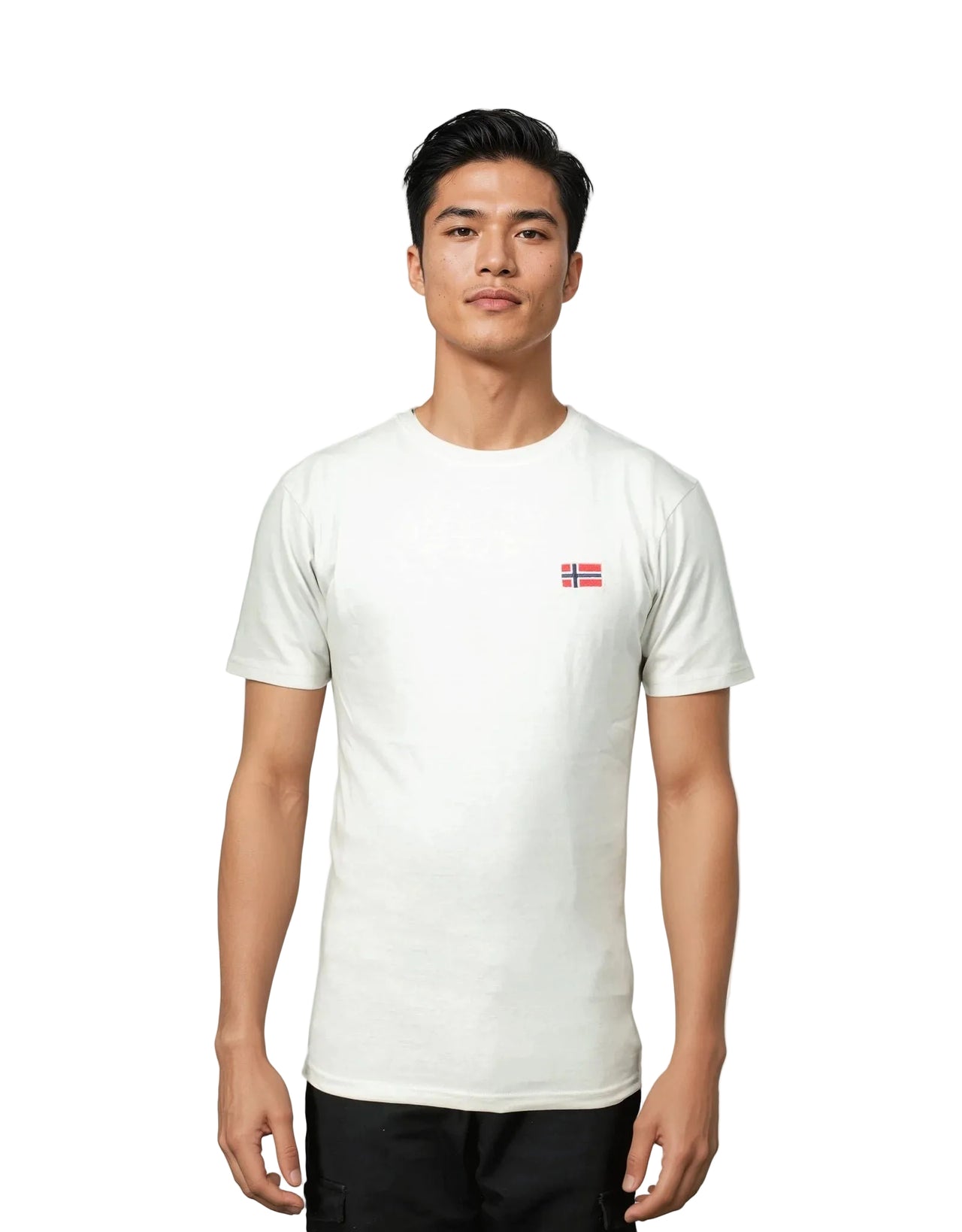 Geographical Norway Jactus - Maglietta uomo manica corta con bandiera - Geographical Norway JACTUS_MEN_BEIGE_SDB-JACTUS_MEN_BEIGE_M_SDB-JACTUS_MEN_BEIGE_L_SDB-JACTUS_MEN_BEIGE_XL_SDB-JACTUS_MEN_BEIGE_XXL_SDB-JACTUS_MEN_BEIGE_3XL_SDB-JACTUS_MEN_BLEU_S_SDB-JACTUS_MEN_BLEU_M_SDB-JACTUS_MEN_BLEU_L_SDB-JACTUS_MEN_BLEU_XL_SDB