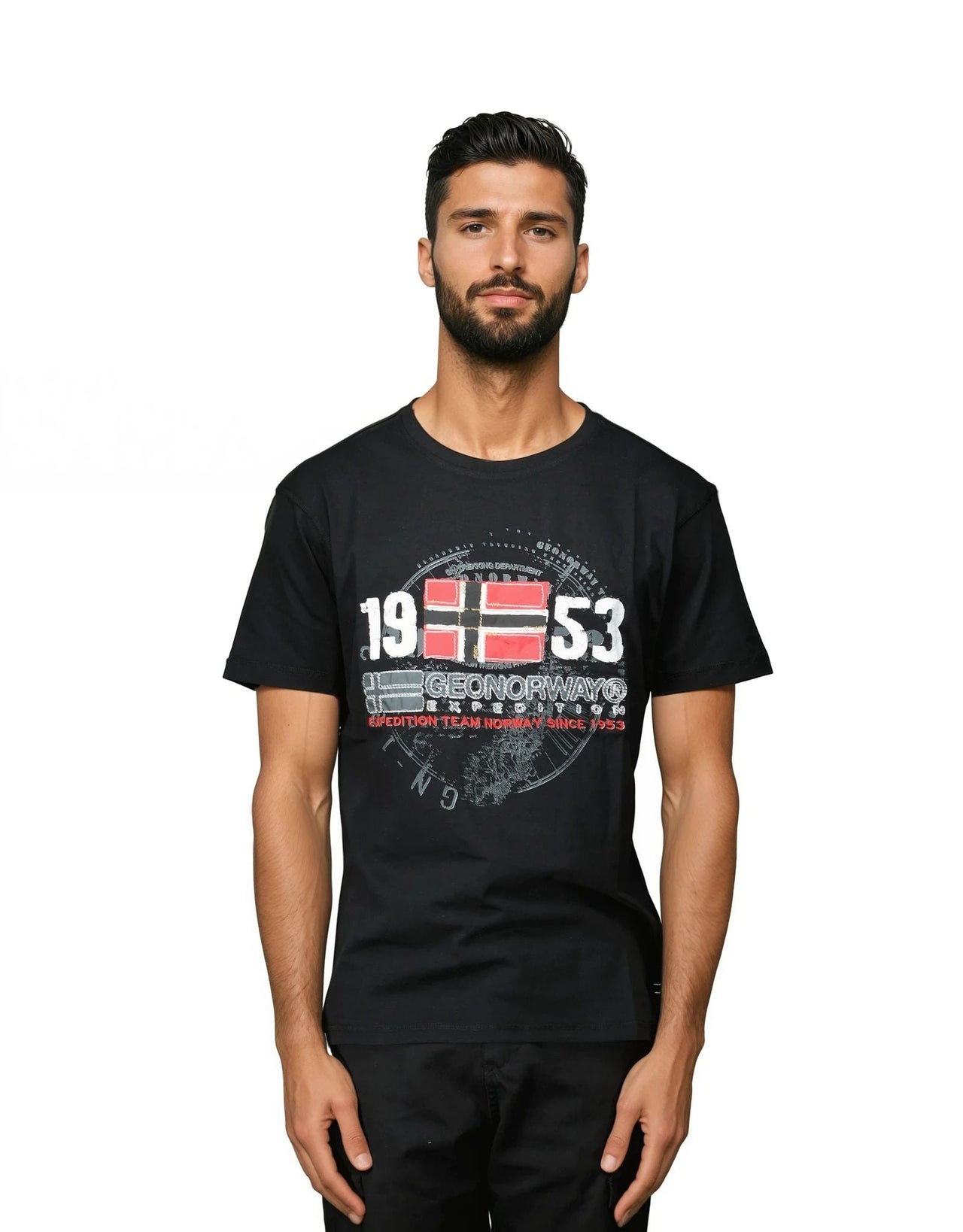 Geographical Norway Japigal Homme - T-shirt manches courtes - Geographical Norway - S Blanc