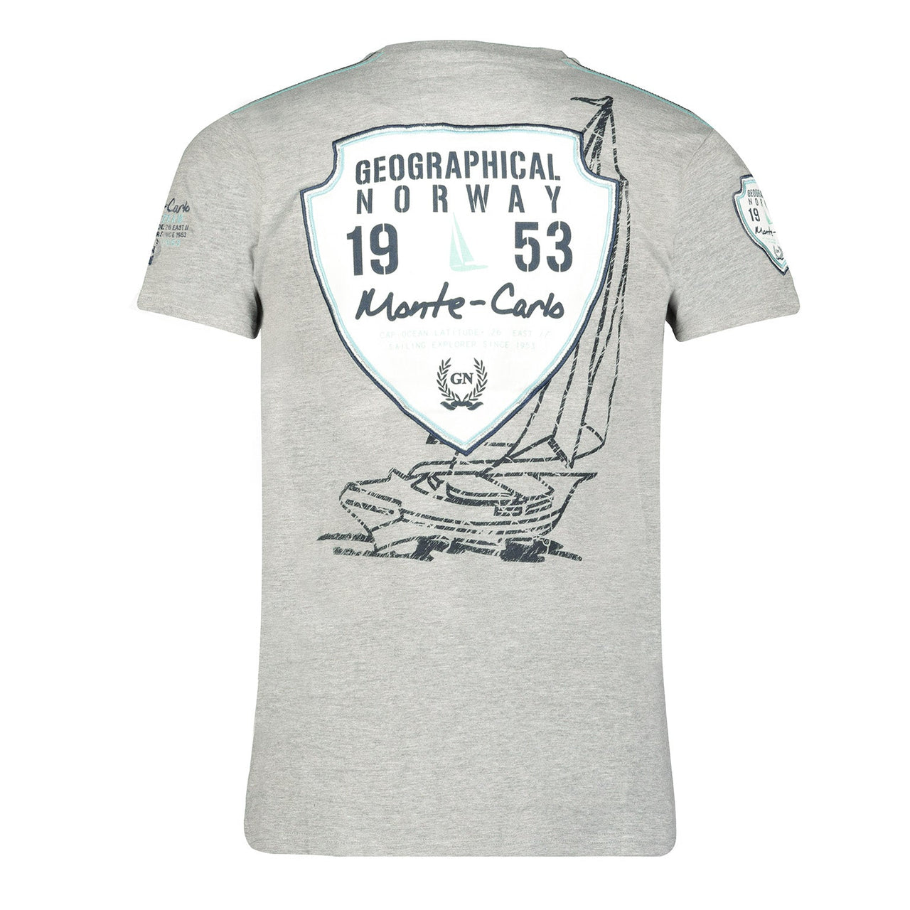 Geographical Norway Jocean Homme - T-shirt à manches courtes - Geographical Norway JOCEAN_MEN_BLEU_ROYAL_M_SDB-JOCEAN_MEN_BLANC_M_SDB-JOCEAN_MEN_BLEU_ROYAL_L_SDB-JOCEAN_MEN_BLANC_L_SDB-JOCEAN_MEN_BLANC_XL_SDB-JOCEAN_MEN_BLEU_ROYAL_XL_SDB-JOCEAN_MEN_GRIS_CLAIR_M_SDB-JOCEAN_MEN_GRIS_CLAIR_L_SDB-JOCEAN_MEN_GRIS_CLAIR_XL_SDB-JOCEAN_MEN_GRIS_CLAIR_XXL_SDB