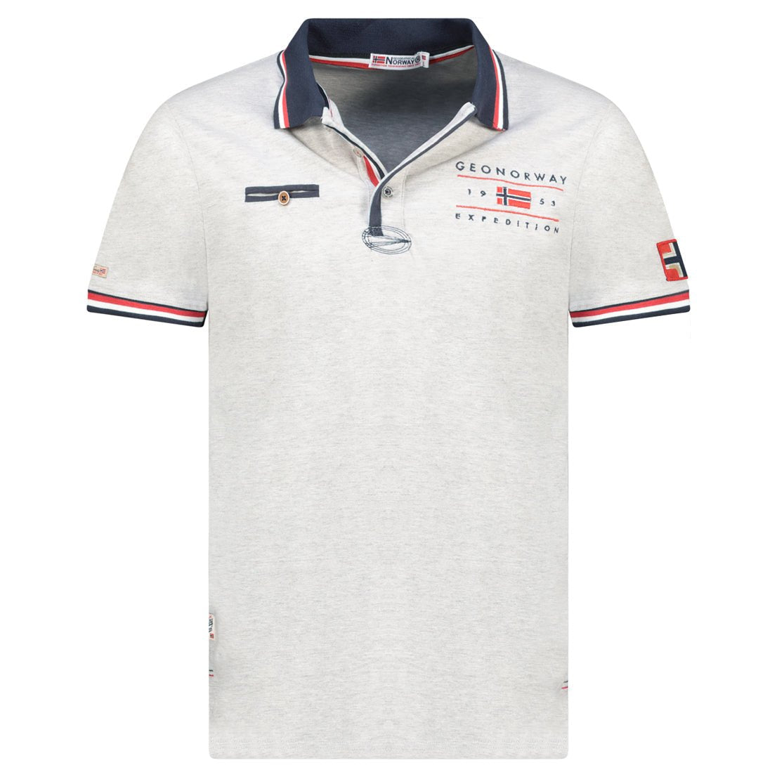Geographical Norway KONBUSTYBLE Homme - Polo à Manches Courtes 100% Coton - Geographical Norway KONBUSTYBLE_MEN_GRIS_CLAIR_S_SDB-KONBUSTYBLE_MEN_GRIS_CLAIR_M_SDB-KONBUSTYBLE_MEN_GRIS_CLAIR_L_SDB-KONBUSTYBLE_MEN_GRIS_CLAIR_XL_SDB-KONBUSTYBLE_MEN_GRIS_CLAIR_XXL_SDB-KONBUSTYBLE_MEN_GRIS_CLAIR_3XL_SDB-KONBUSTYBLE_MEN_MARINE_S_SDB-KONBUSTYBLE_MEN_MARINE_M_SDB-KONBUSTYBLE_MEN_MARINE_L_SDB-KONBUSTYBLE_MEN_MARINE_XL_SDB