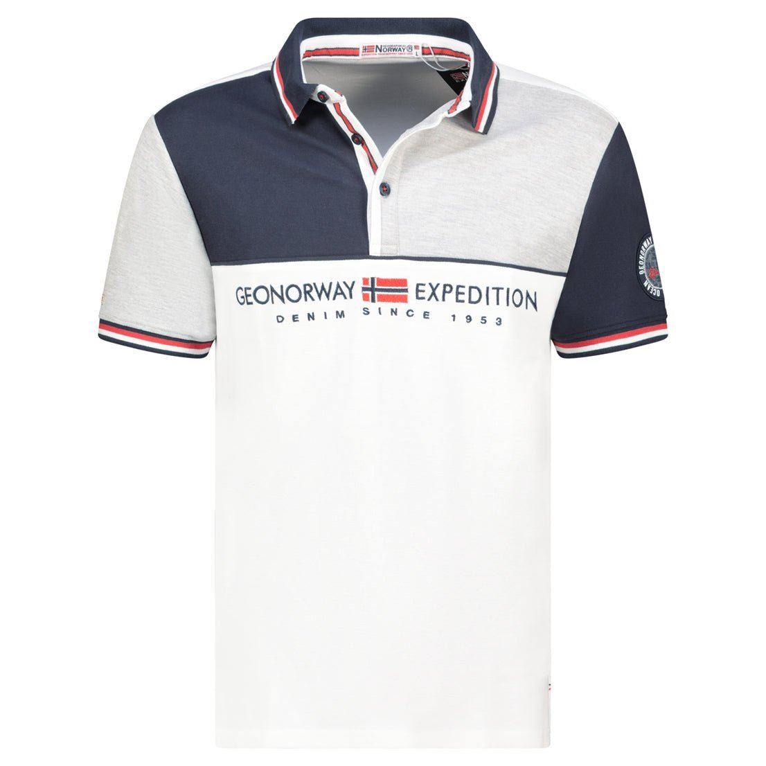 Geographical Norway ográfica KONDO Hombre - Polo Manga Corta 100% Algodón - Geographical Norway KONDO_MEN_MARINE_S_SDB-KONDO_MEN_BLANC_S_SDB-KONDO_MEN_MARINE_SDB-KONDO_MEN_BLANC_M_SDB-KONDO_MEN_MARINE_L_SDB-KONDO_MEN_BLANC_L_SDB-KONDO_MEN_MARINE_XL_SDB-KONDO_MEN_BLANC_XL_SDB-KONDO_MEN_MARINE_XXL_SDB-KONDO_MEN_BLANC_XXL_SDB