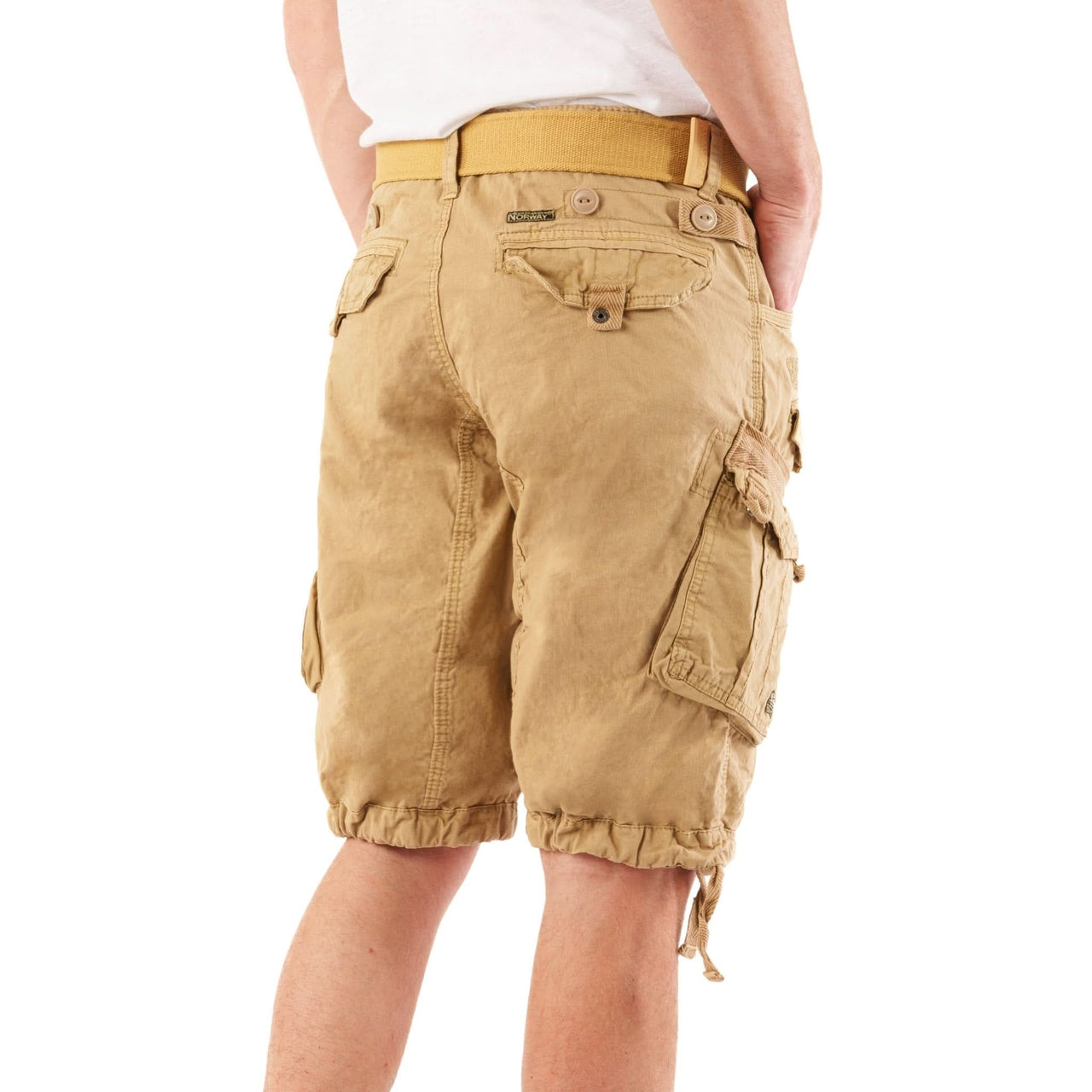 Geographical Norway Panoramique Homme - Beige Bermuda shorts - Geographical Norway - S Beige