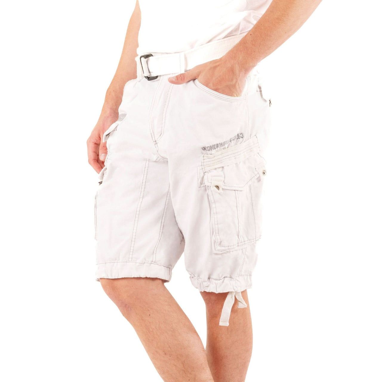 Geographical Norway Panoramique Homme - Bermuda shorts White - Geographical Norway - S White
