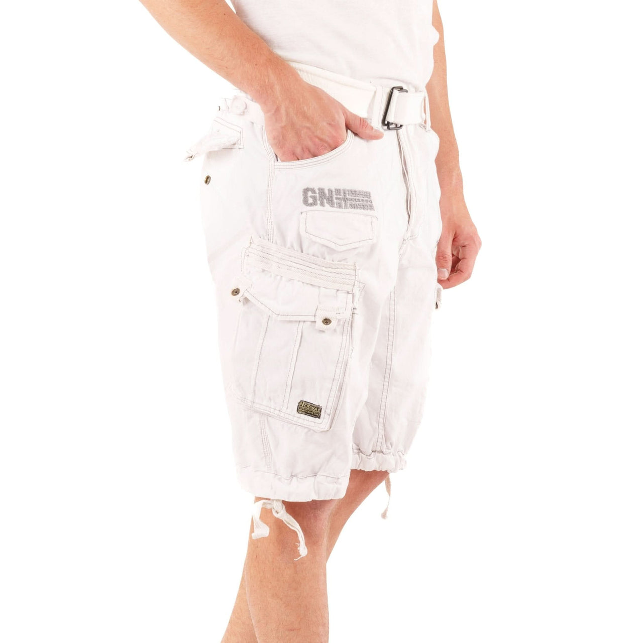 Geographical Norway Panoramique Homme - Bermuda Bianco - Geographical Norway - S Bianco